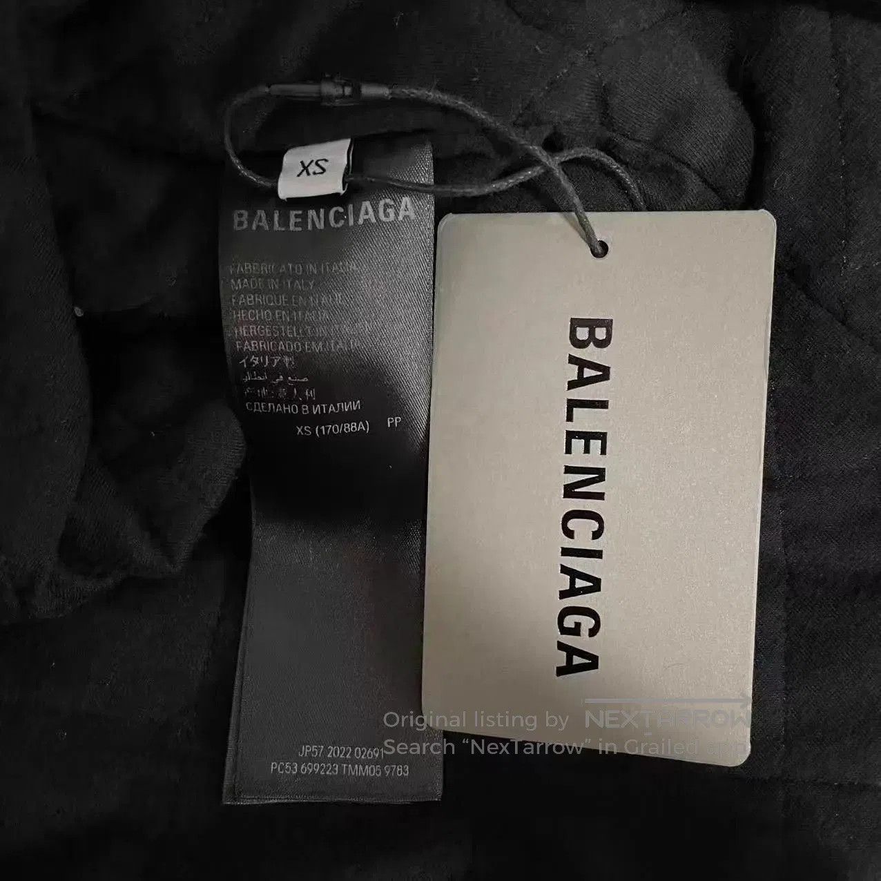 Balenciaga Plaid Hooded Long-Sleeve Shirt. Size US XS / EU 42 / 0 - 4 Thumbnail