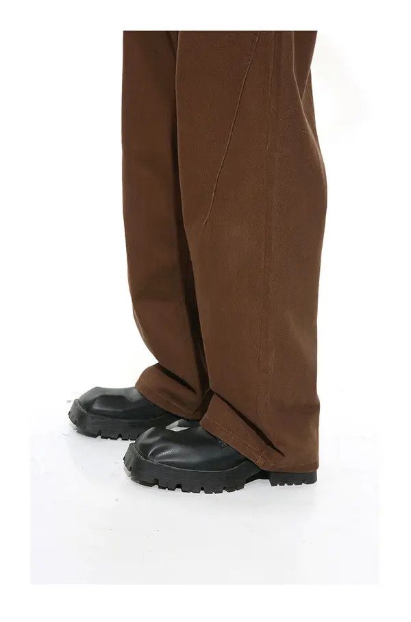 Japanese Brand Kinuka x Maya Brown retro simple straight loose jeans Size US 32 / EU 48 - 6 Thumbnail