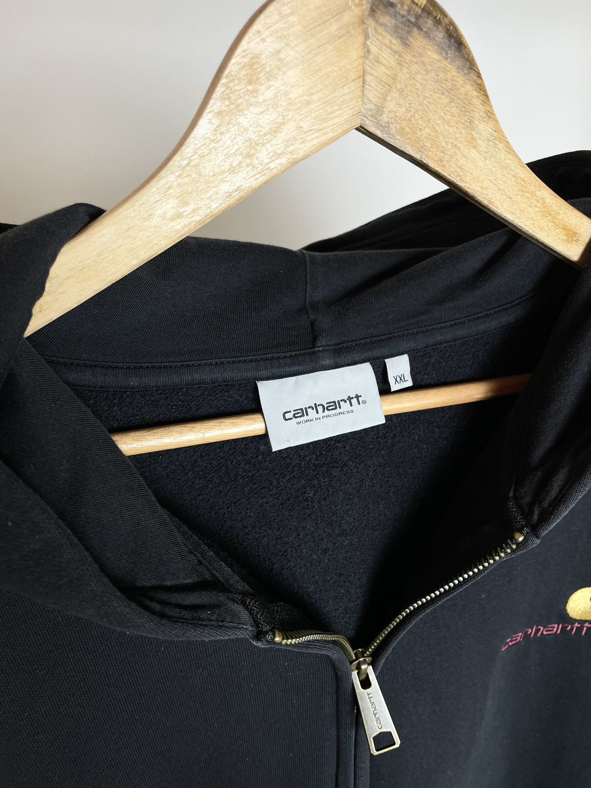 Carhartt Carhartt WIP 🌆 black faded hooded work squad hoodie jacket Size US XXL / EU 58 / 5 - 7 Thumbnail