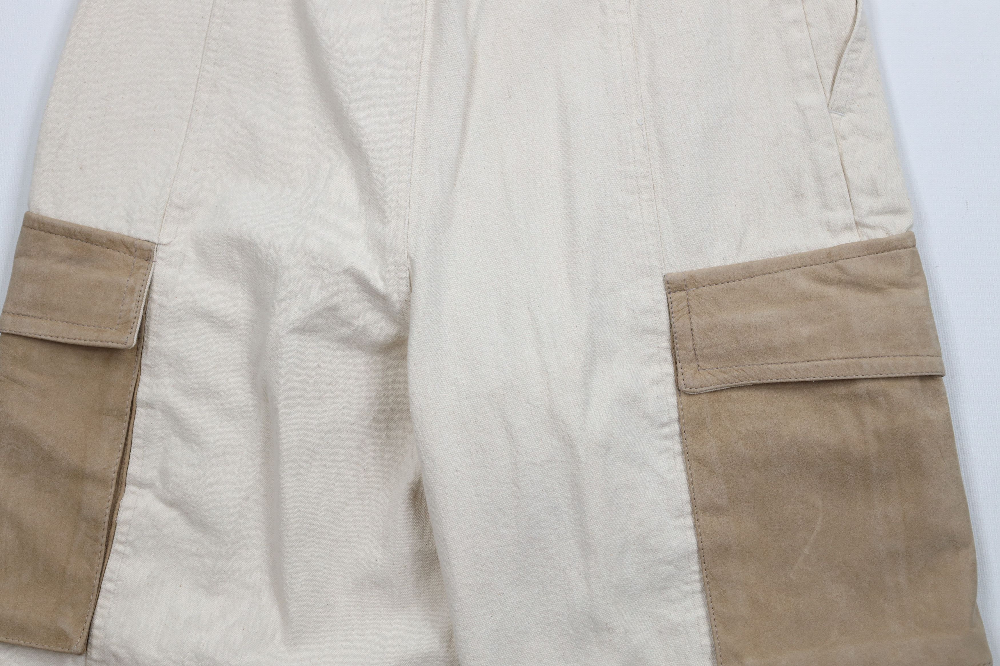 Vintage Deadstock Vintage 90s Streetwear Skateboard Leather Shorts Size US 31 - 14 Thumbnail