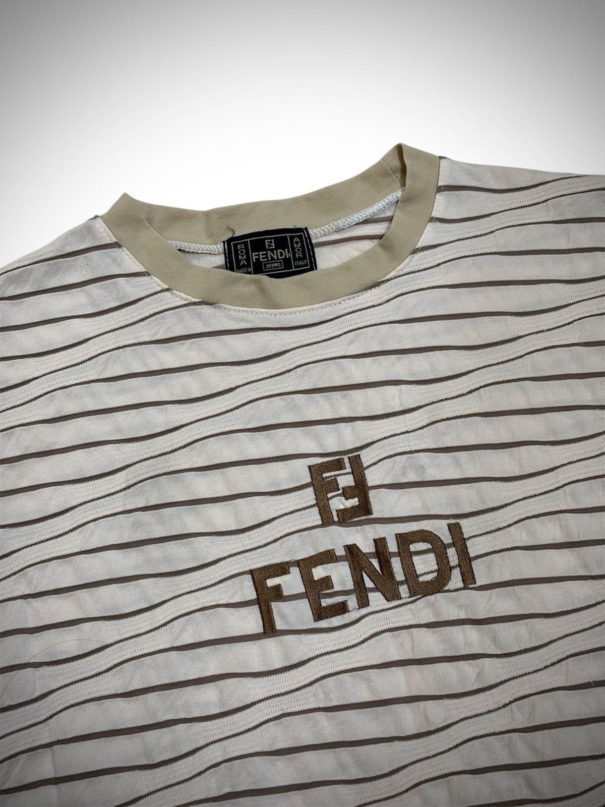 Fendi FENDI Big Logo Long-Sleeve T-Shirt Size US S / EU 44-46 / 1 - 3 Thumbnail