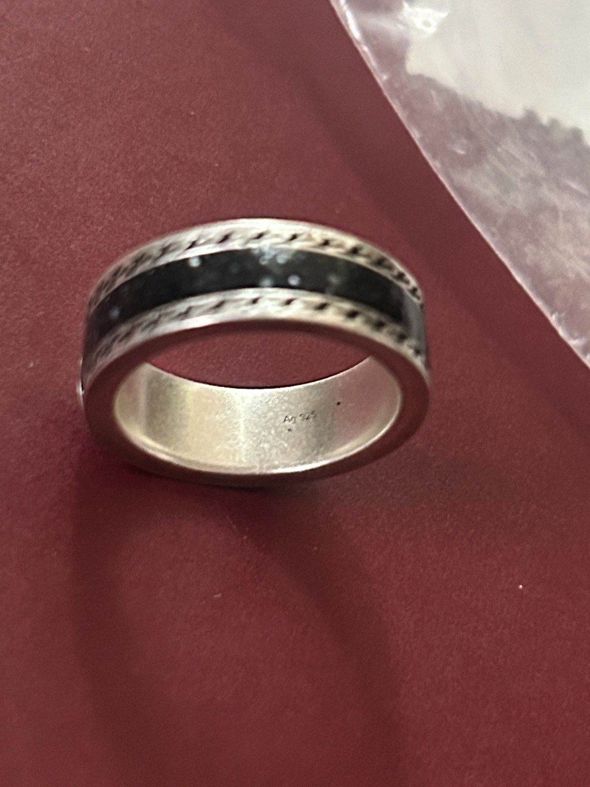Gucci Gucci GG Sterling Silver Enamel Ring AG 925 645573 Size ONE SIZE - 6 Thumbnail