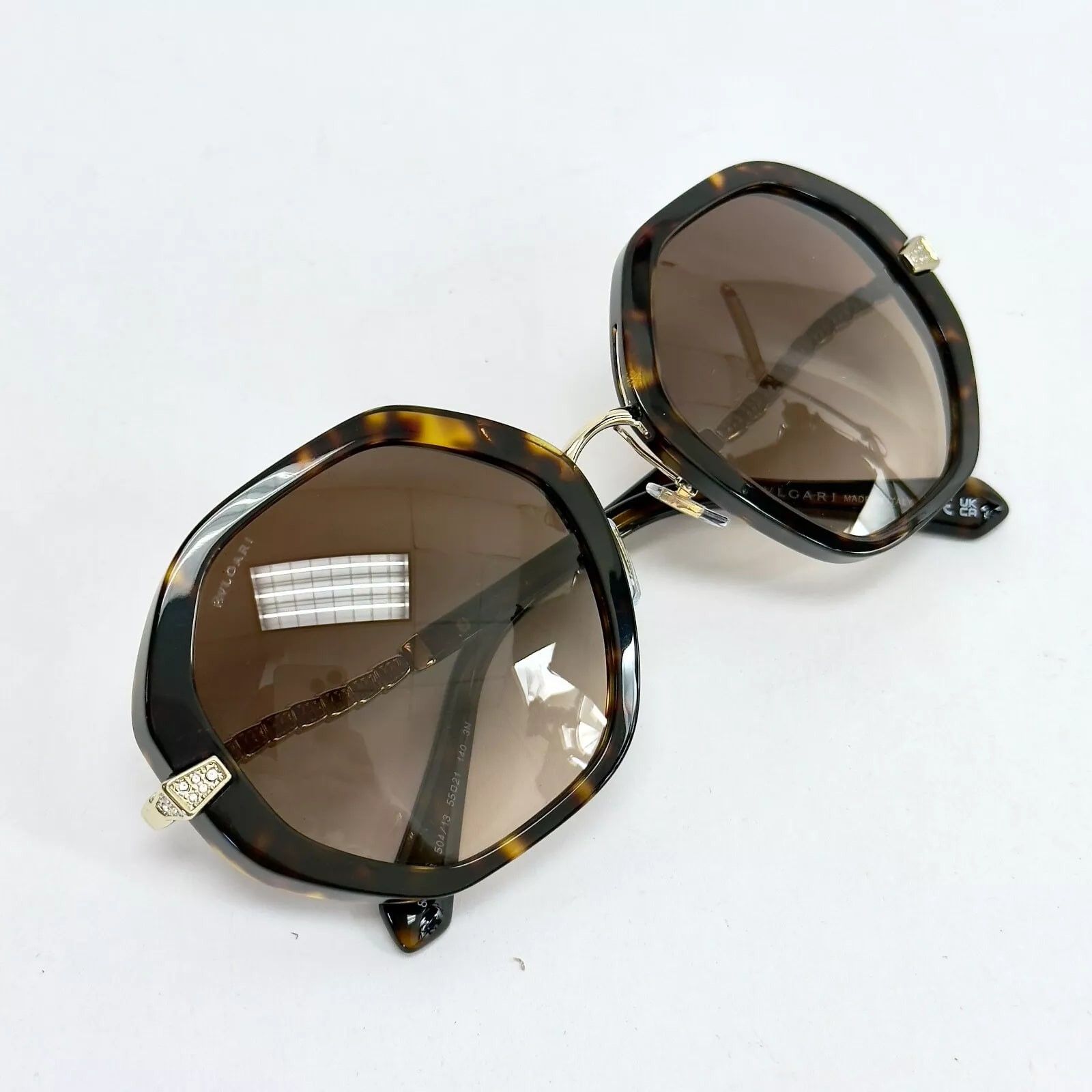 Bvlgari BVLGARI Serpenti Viper BV8242B Brown Gold Sunglasses 8242 Size ONE SIZE - 8 Thumbnail