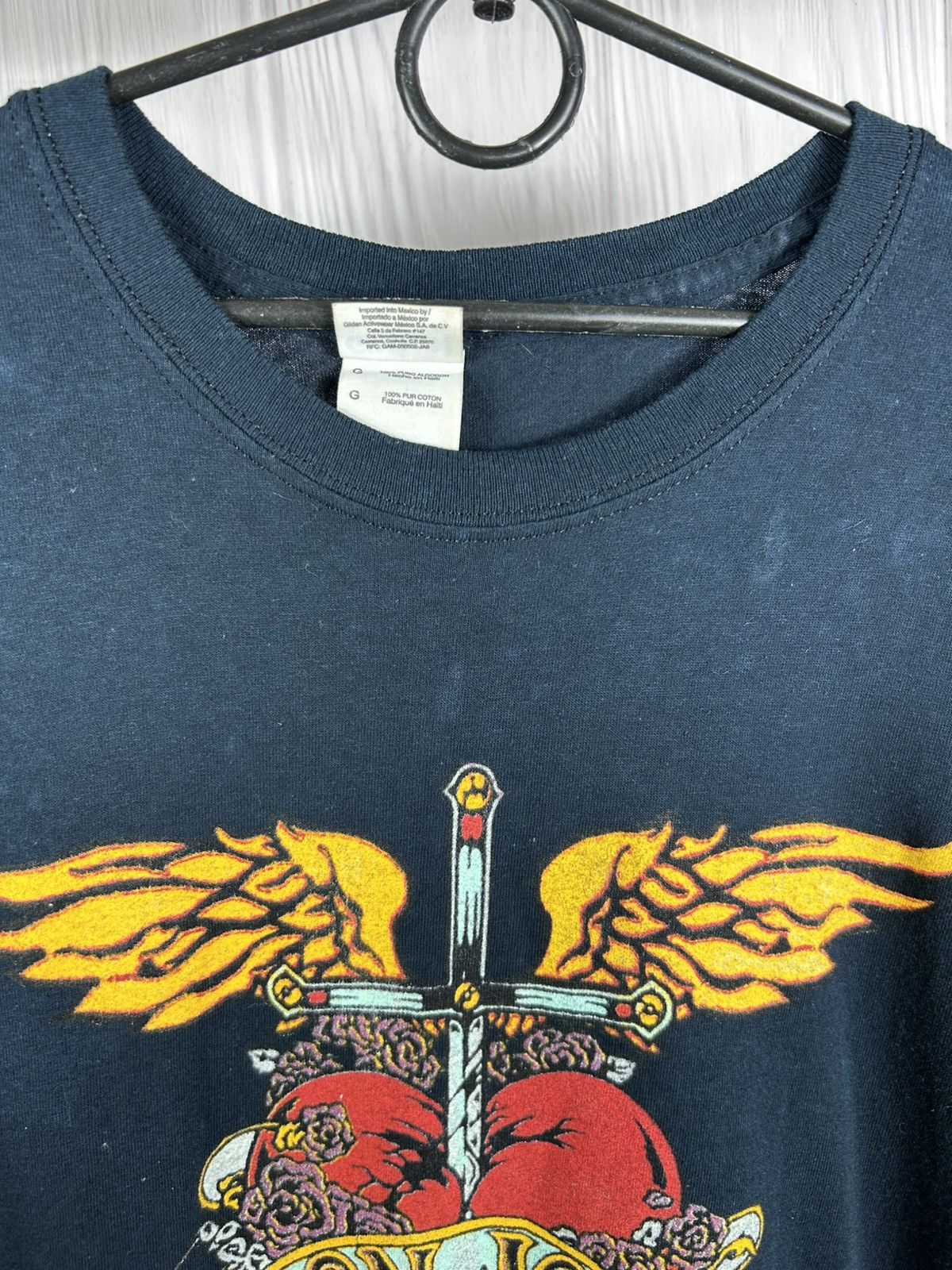Band Tees Vintage Bon Jovi 2008 Tour T-Shirt Size L Black Size US L / EU 52-54 / 3 - 8 Thumbnail