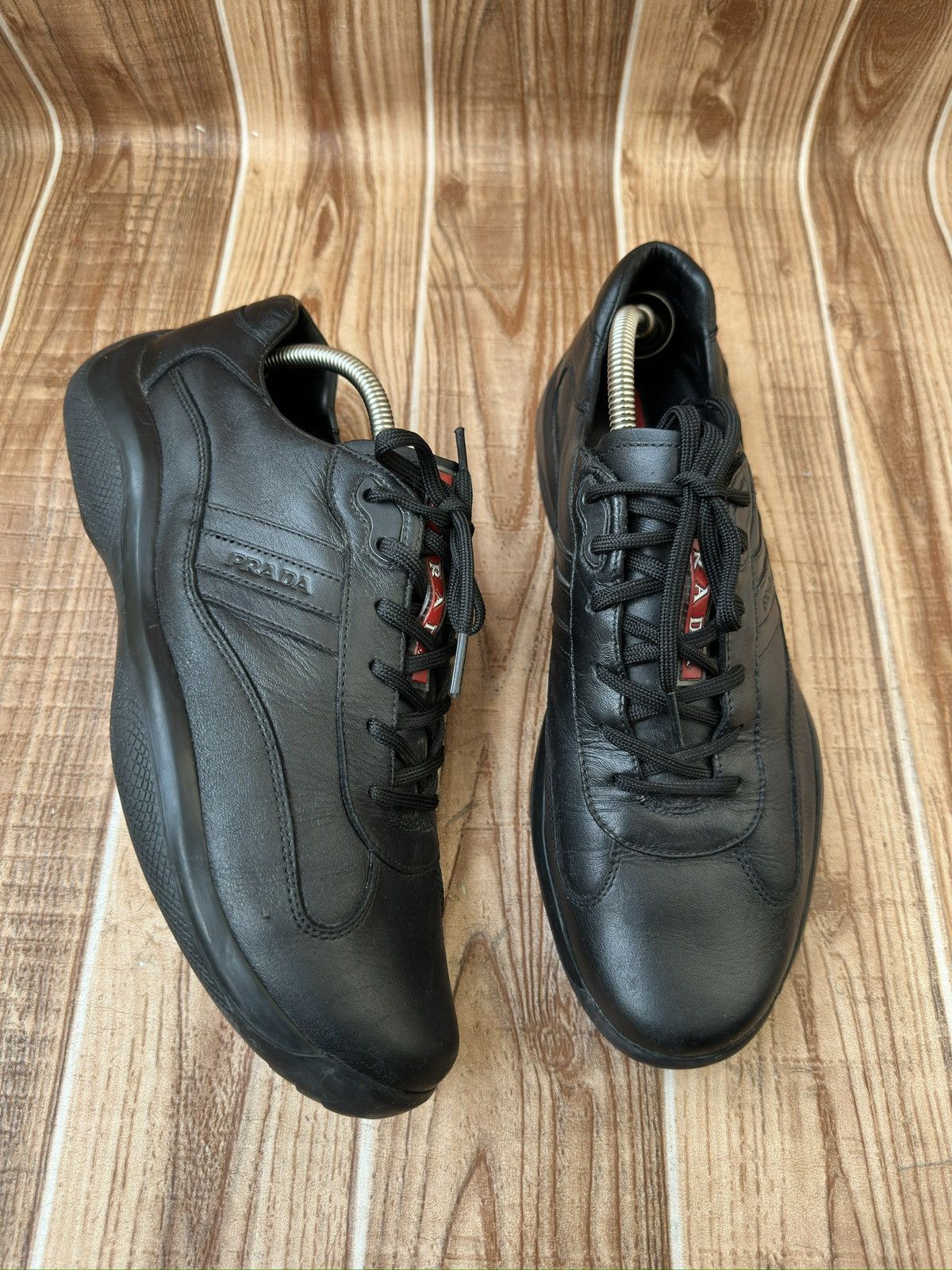 Prada PRADA Americas Cup Black Sneaks DNC096 Size US 10.5 / EU 43-44 - 7 Thumbnail