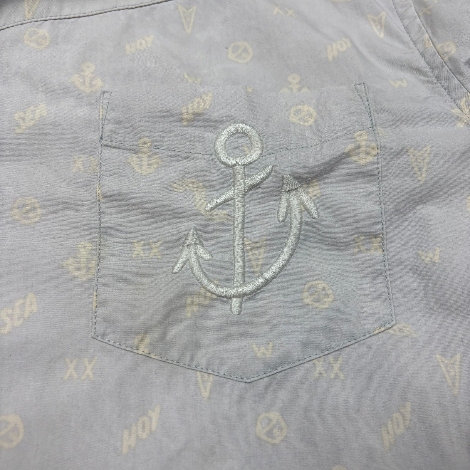 Other KIDROBOT Nautical Anchor Sea Ahoy Button Up Shirt Men's XL Size US XL / EU 56 / 4 - 7 Thumbnail