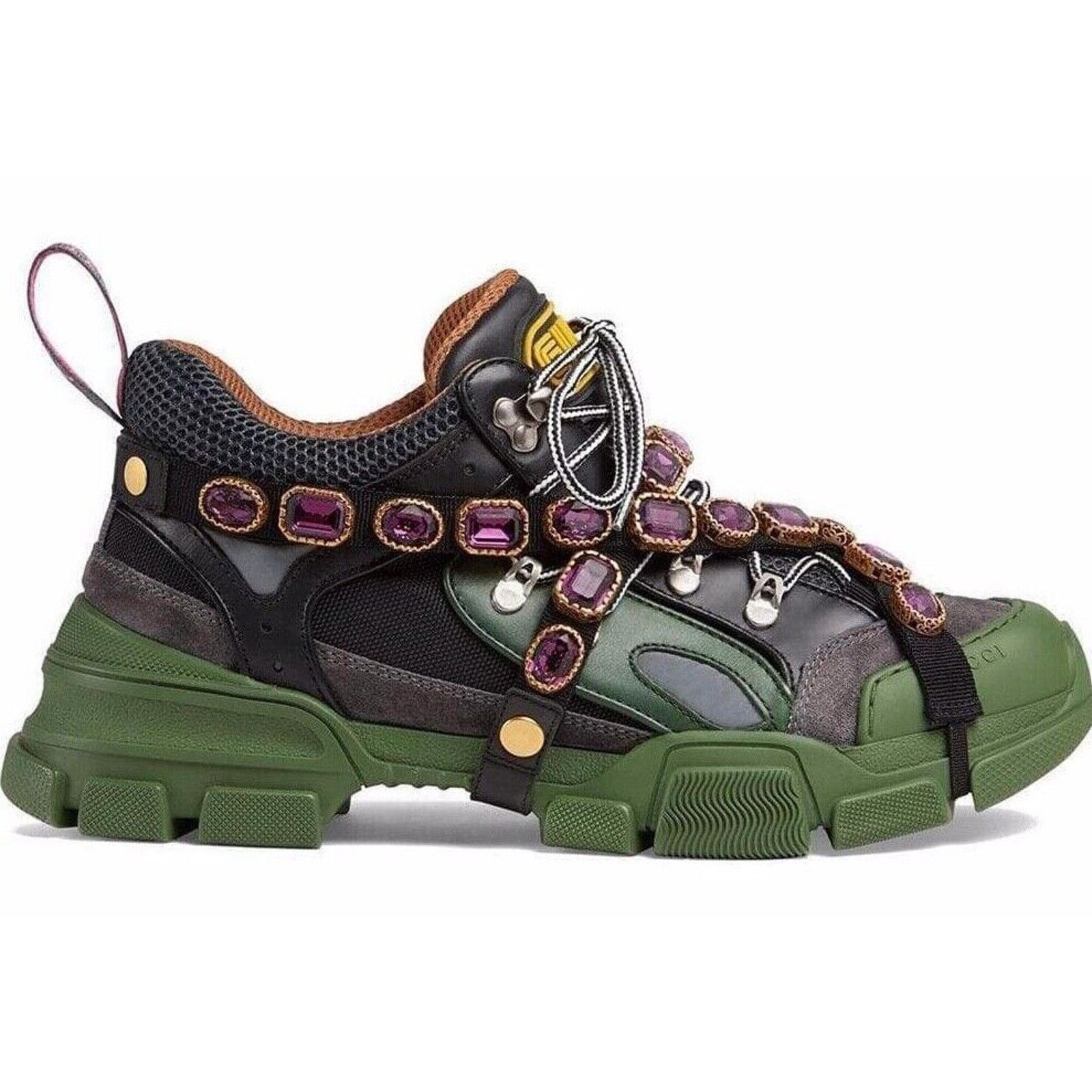 Gucci Womens Journey Flashtrek Crystal Hiker Low Boot Sneaker 37 Size US 7 / IT 37 - 1 Thumbnail