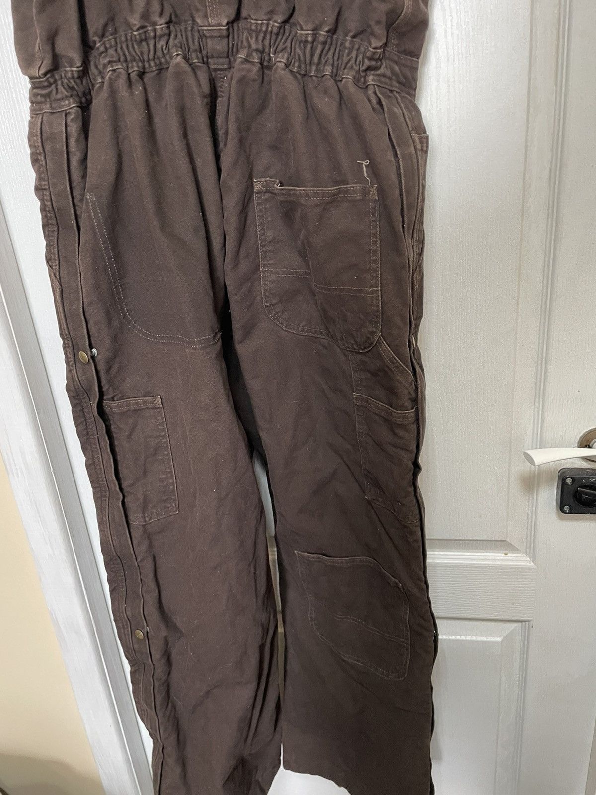 Carhartt × Carhartt Wip × Vintage Vintage CARHARTT 90s Overalls Coverall Work brown pants jean Size US 34 / EU 50 - 11 Thumbnail