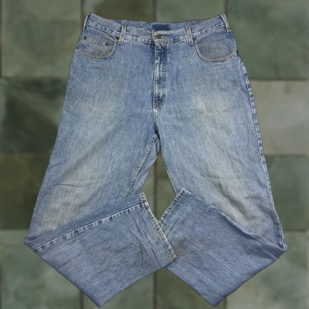 Abercrombie & Fitch VINTAGE Abercrombie & Fitch Jeans Hipster Y2K 90s Grunge Punk Baggy Wide-Leg Adult 38x32 Blue Mens Size US 38 / EU 54 - 1 Thumbnail
