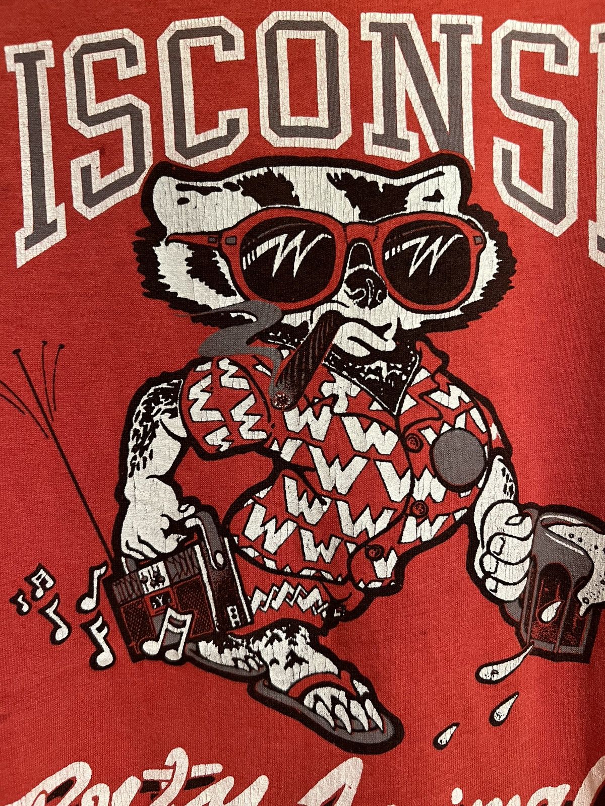 Other 1986 Super Rare University of Wisconsin Badgers Party Size US XL / EU 56 / 4 - 3 Thumbnail