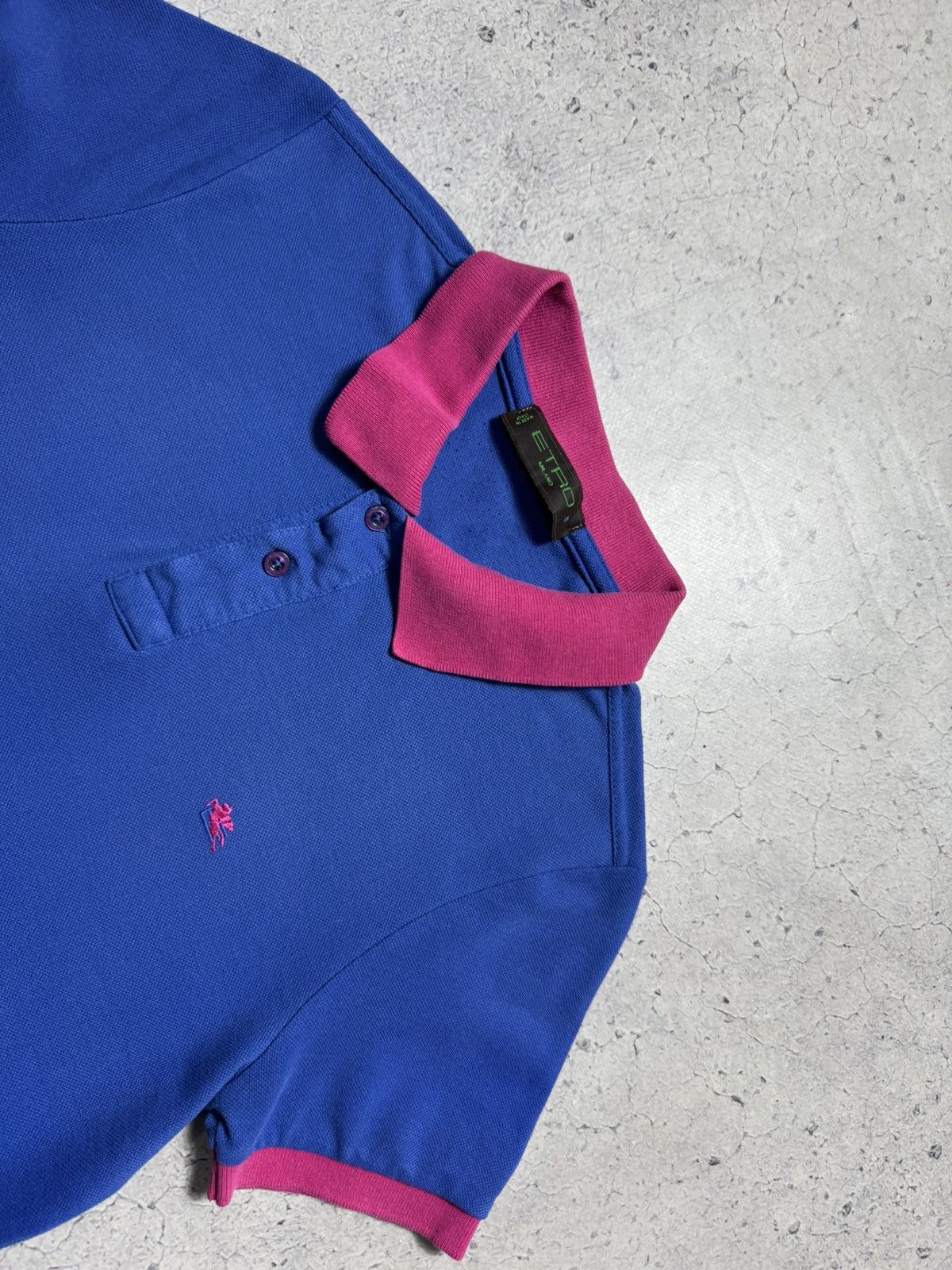 Etro Etro Milano Luxury Polo Shirt Size S Blue Size US S / EU 44-46 / 1 - 4 Thumbnail