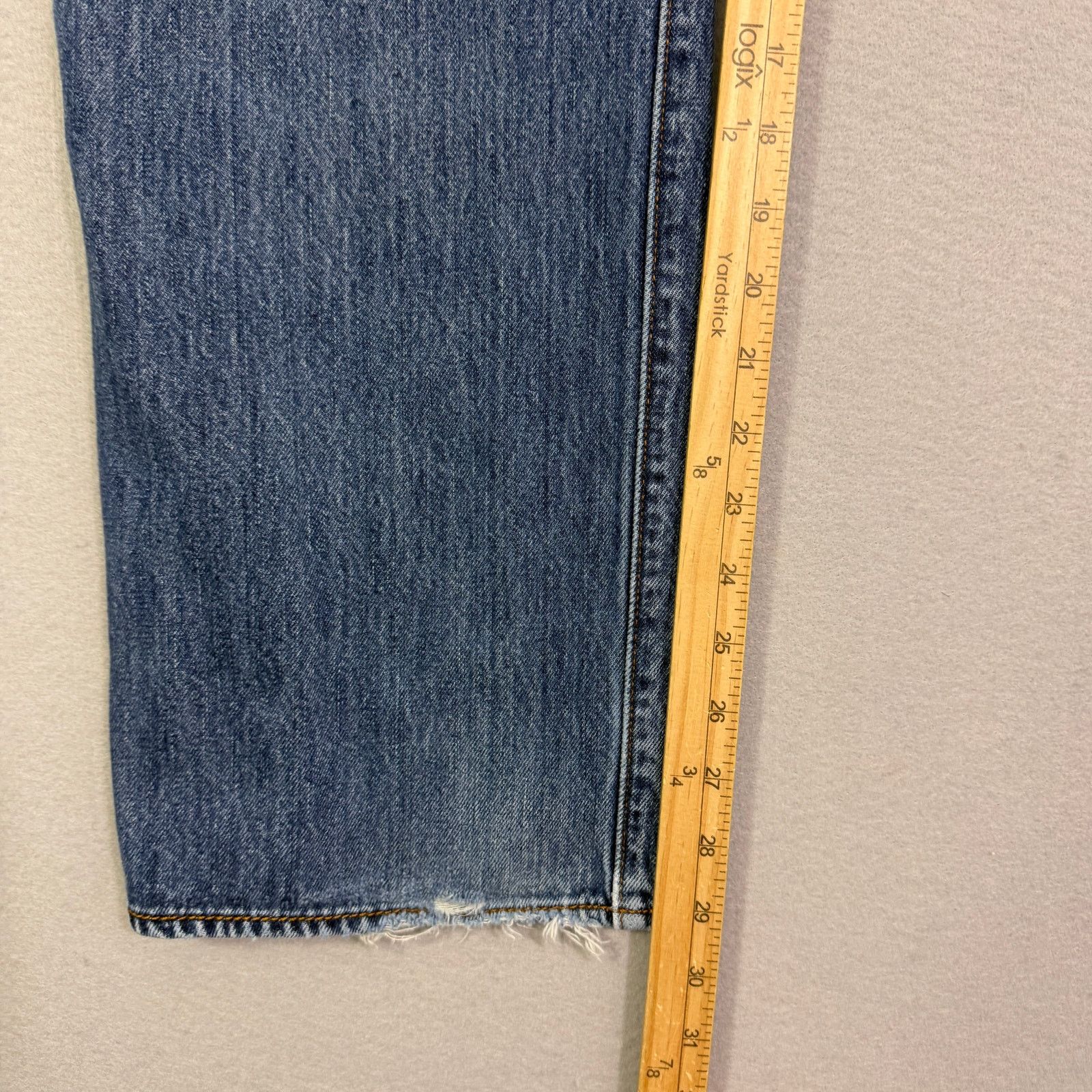 Levi's Levis 501 Jeans Men's 40x29 Blue Denim Faded Straight Leg Size US 40 / EU 56 - 9 Thumbnail