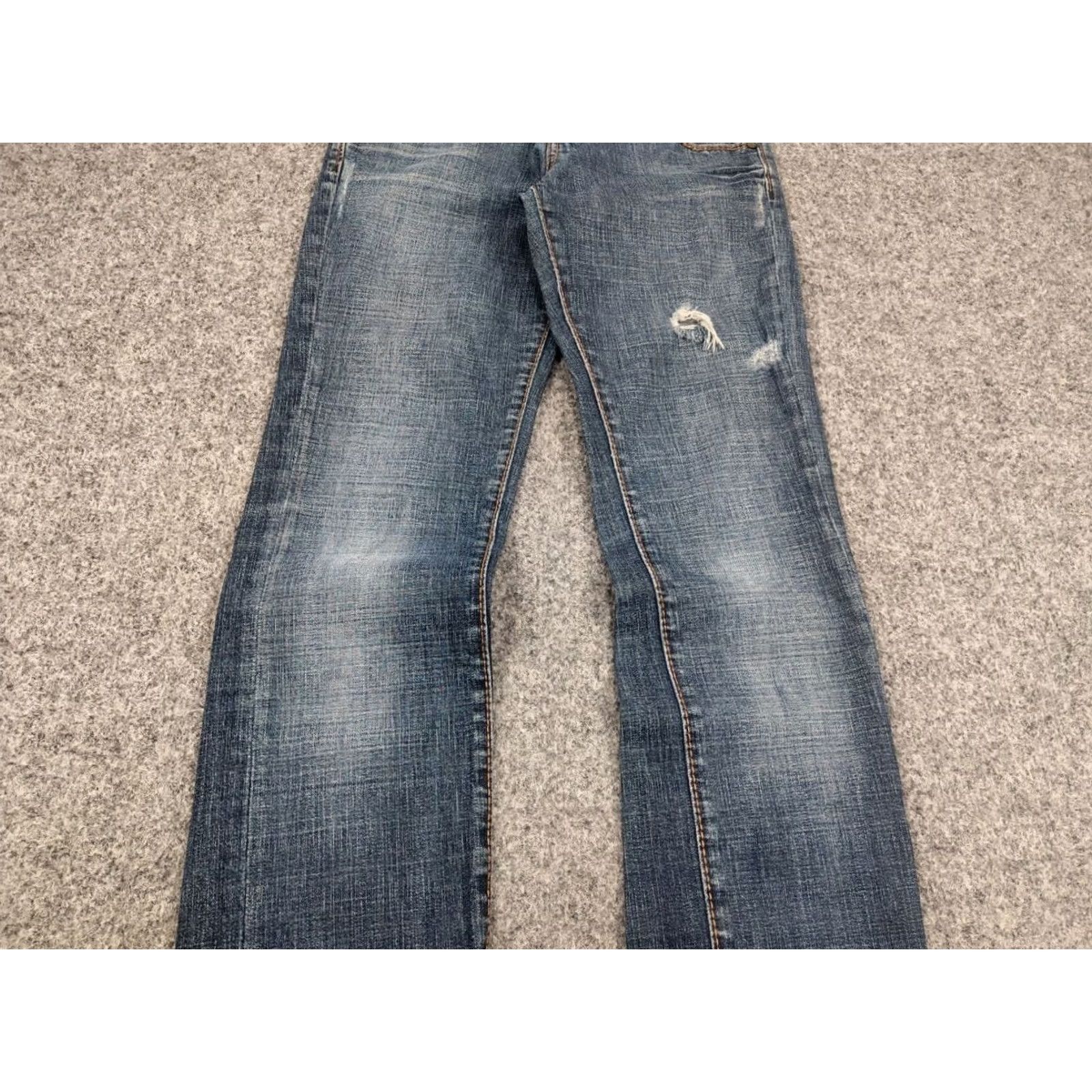 Miss Sixty VINTAGE Miss Sixty Eden Denim Jeans Logo 90s Blue Straight Womens XS? Size 42" / US 20 - 6 Thumbnail