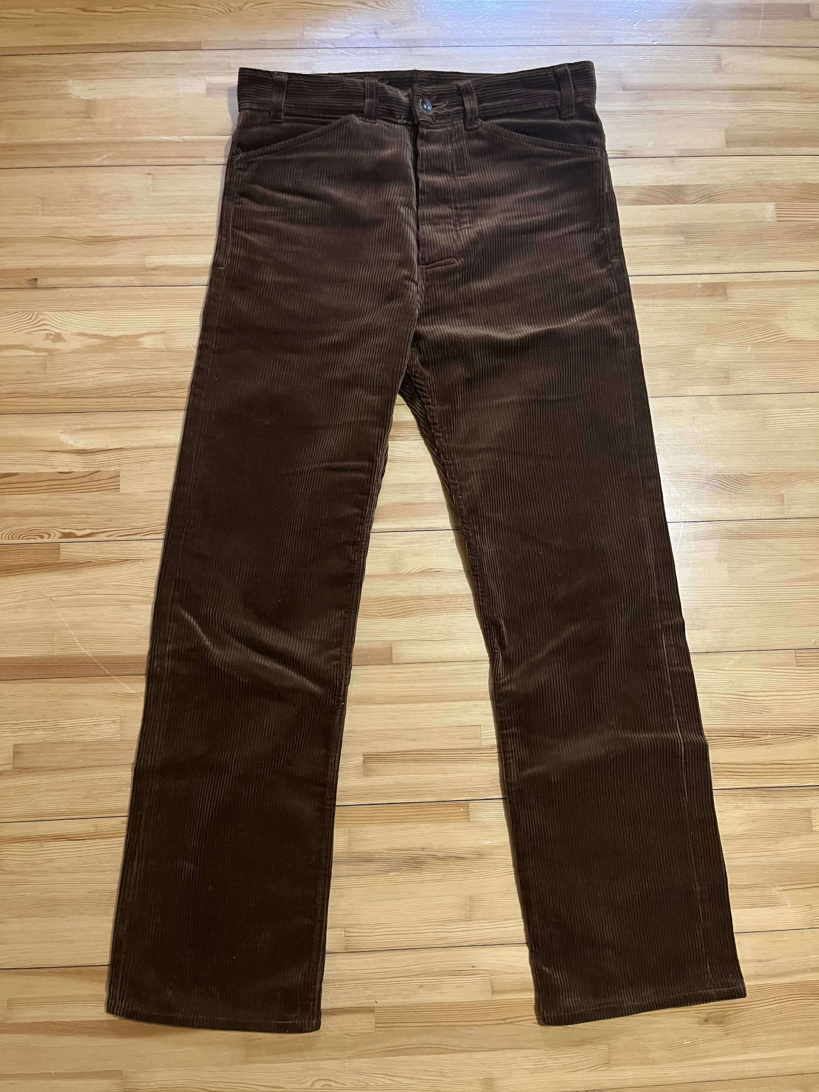 image of Drakes Lej 5 Pocket Corduroy Swinger Jean in Brown, Men's (Size 32)