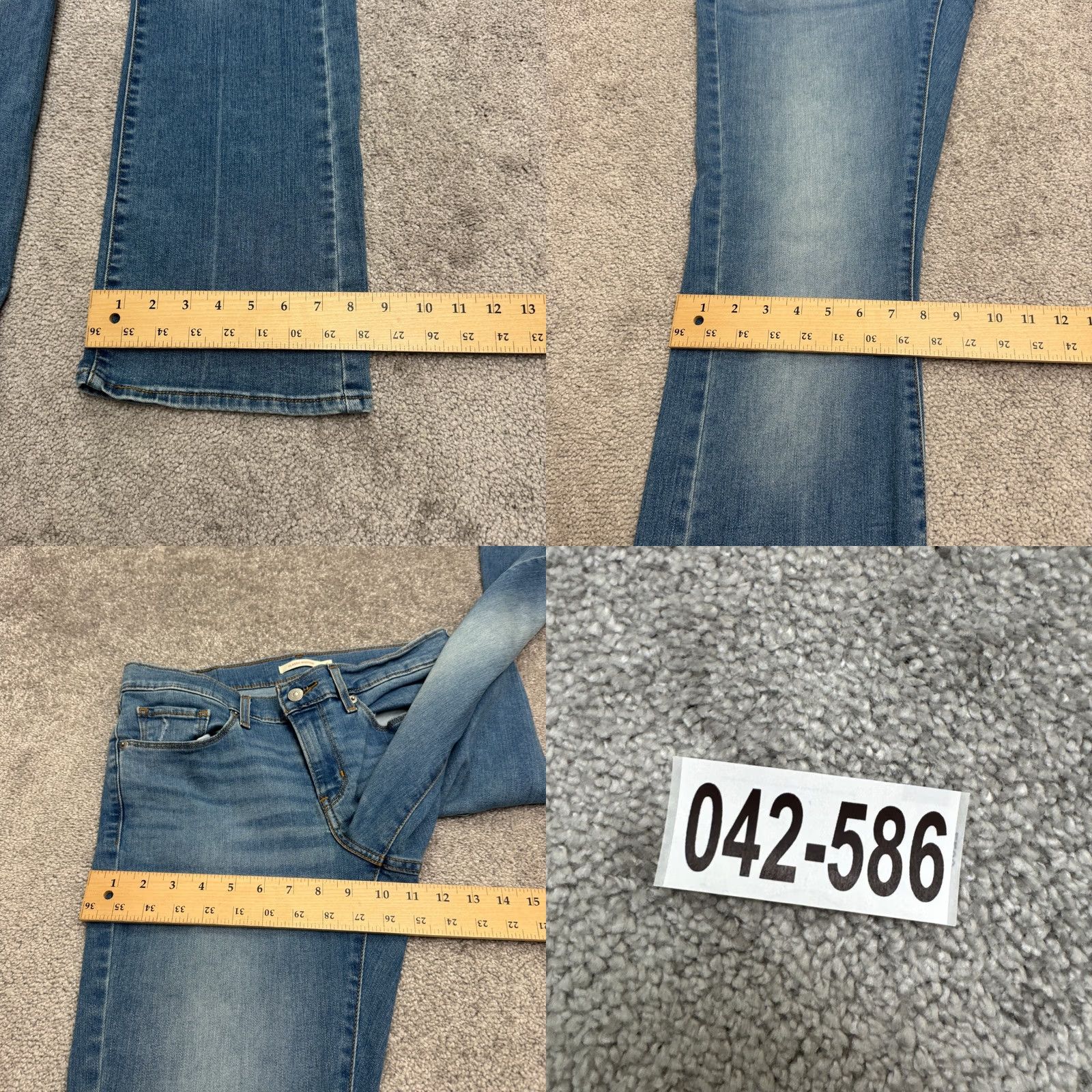 Levi's Levi's Classic Bootcut Jeans Womens Blue Medium Wash High Rise Stretch Size 28" / US 6 / IT 42 - 10 Thumbnail