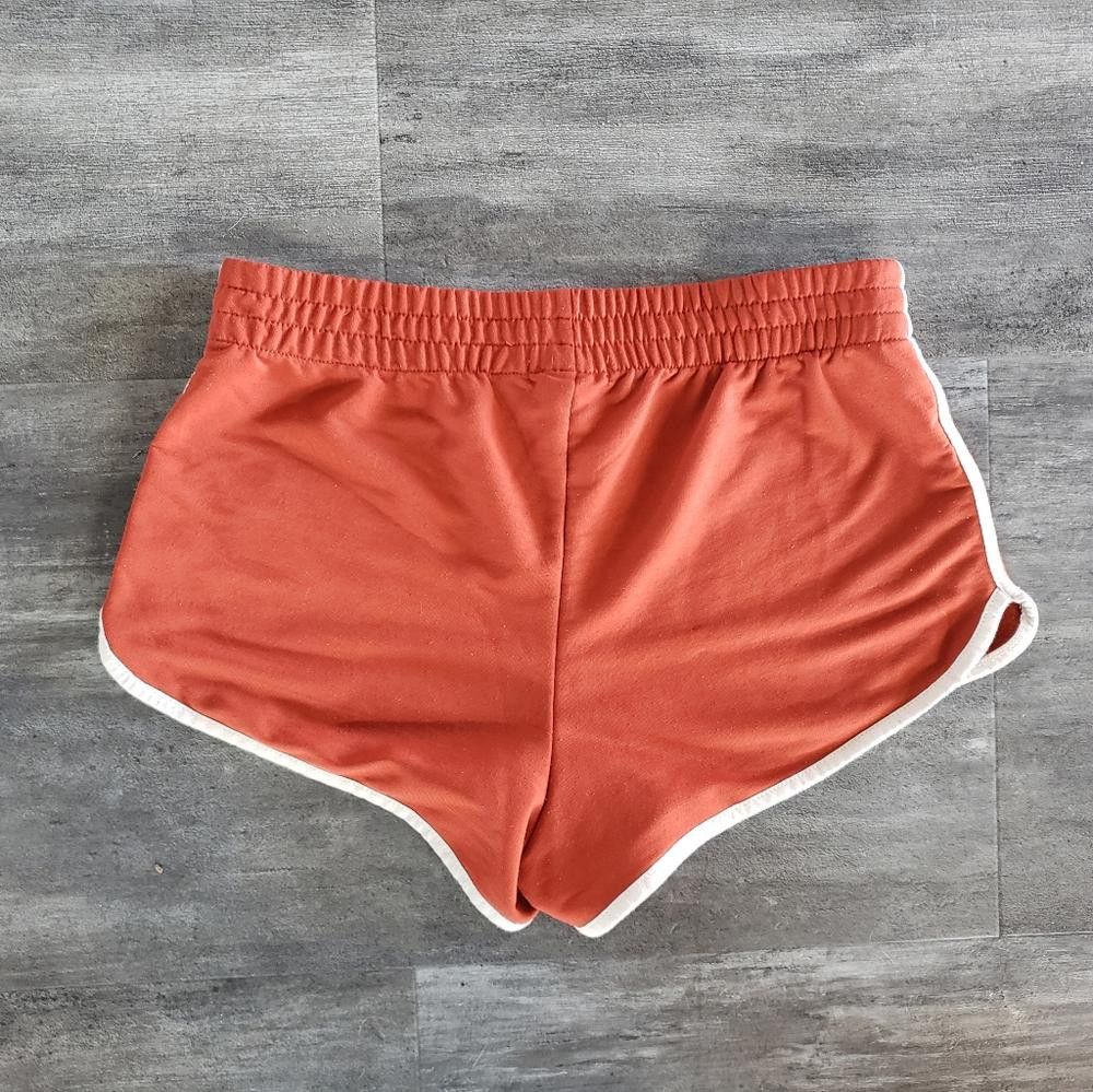 Forever 21 Rust White Detailed F21 Sweat Short Size 28" / US 6 / IT 42 - 4 Thumbnail