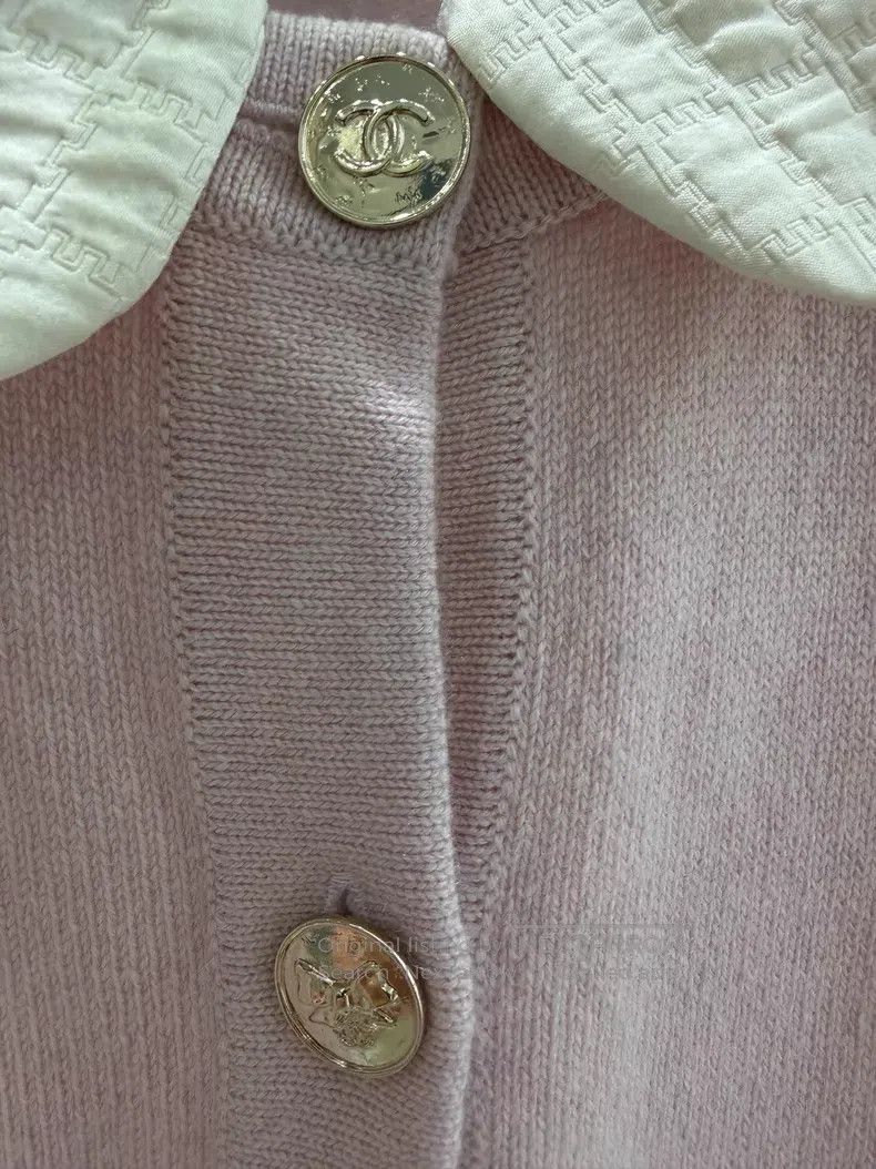 Chanel Chanel Pink doll collar cardigan coat Size XS / US 0-2 / IT 36-38 - 3 Thumbnail