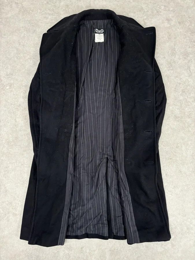 Dolce & Gabbana AW2006 Dolce & Gabbana Black Double-Breasted Buttoned Officer Wool Coat Size US M / EU 48-50 / 2 - 7 Thumbnail