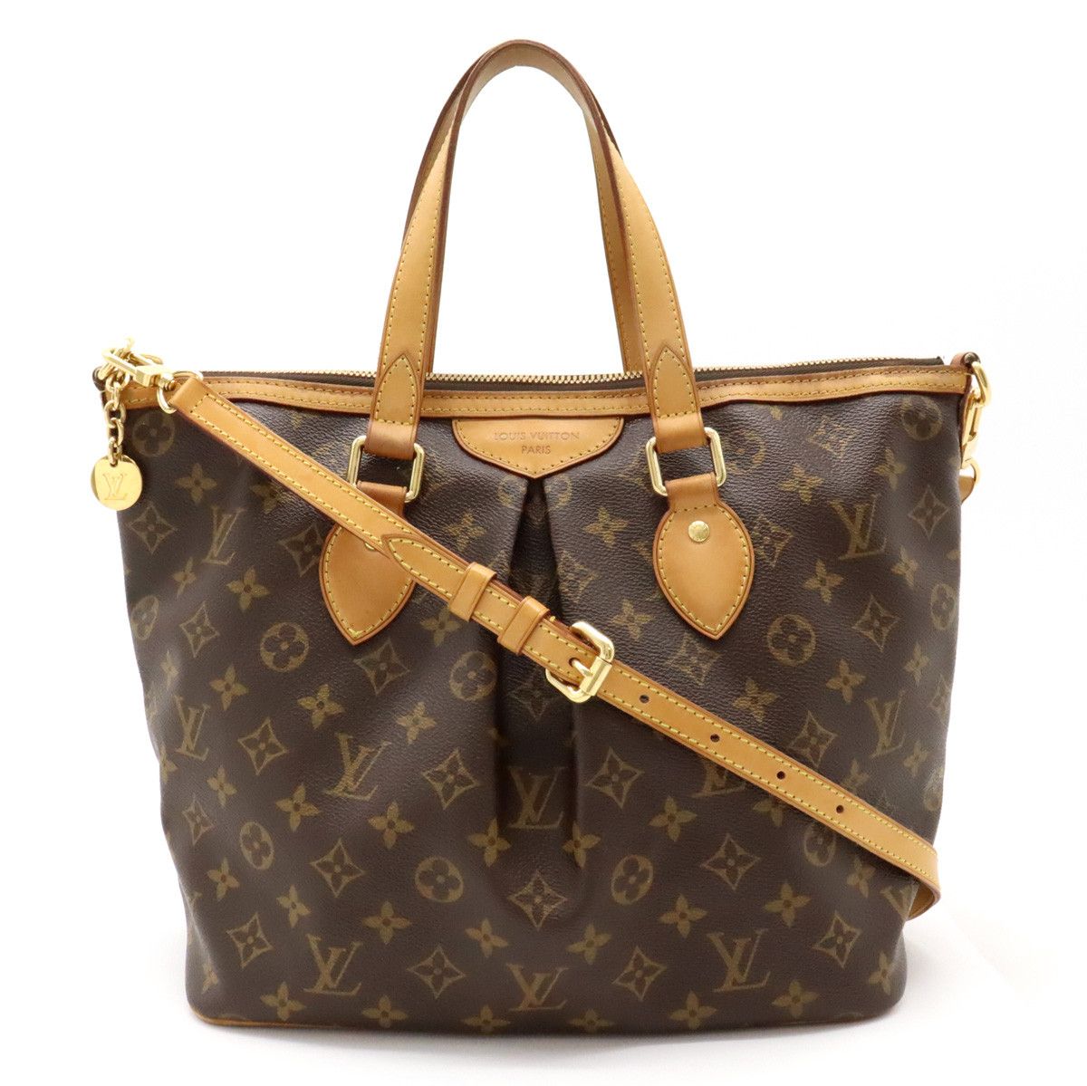 Louis Vuitton Louis Vuitton Louis Vuitton Monogram Palermo PM Tote Bag M40145 Canvas Tote Bag M40145 in Good Condition Size ONE SIZE - 1 Thumbnail