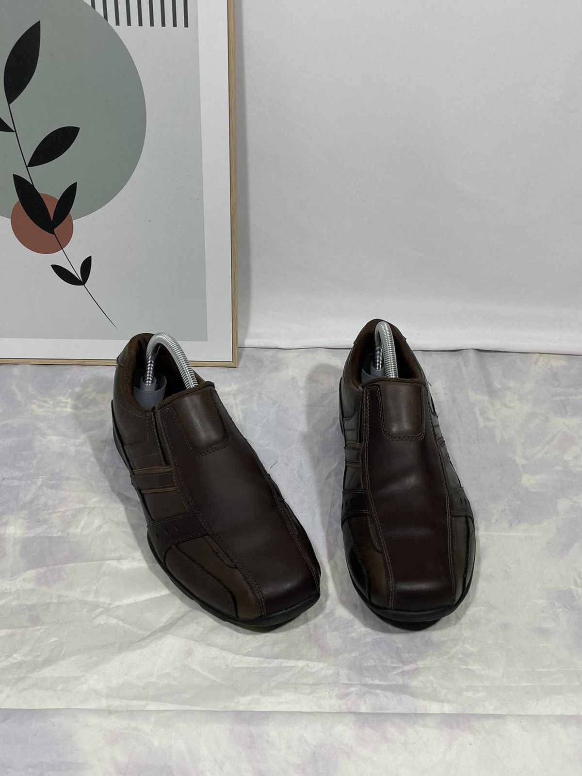 SKECHERS × Vintage Skechers Marter Mens Slip On Sneakers in Brown Size US 10.5 / EU 43-44 - 2 Thumbnail