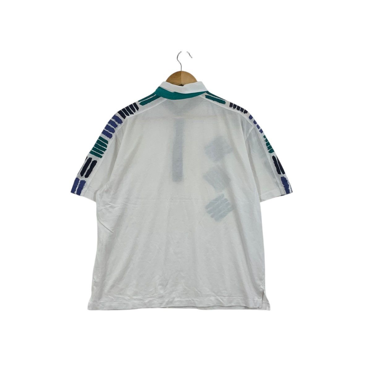 Vintage Vintage 90s COTTON MIST Abstract Painting Jersey Polo Tee Size US L / EU 52-54 / 3 - 8 Thumbnail