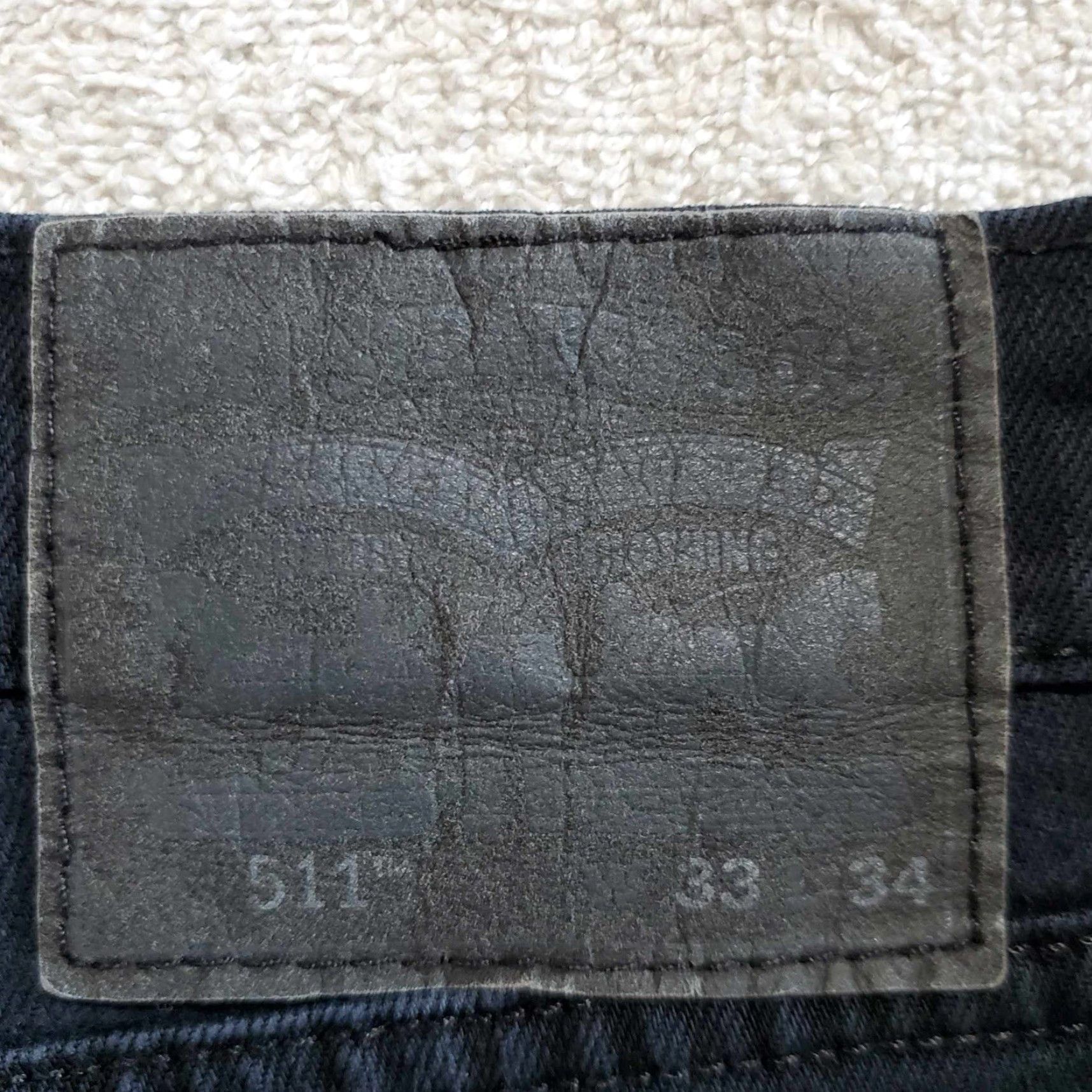 Levi's Levi's 511 Jeans 33 x 34 Regular Stretch Jeans Men Blue Straight Size US 33 - 2 Thumbnail
