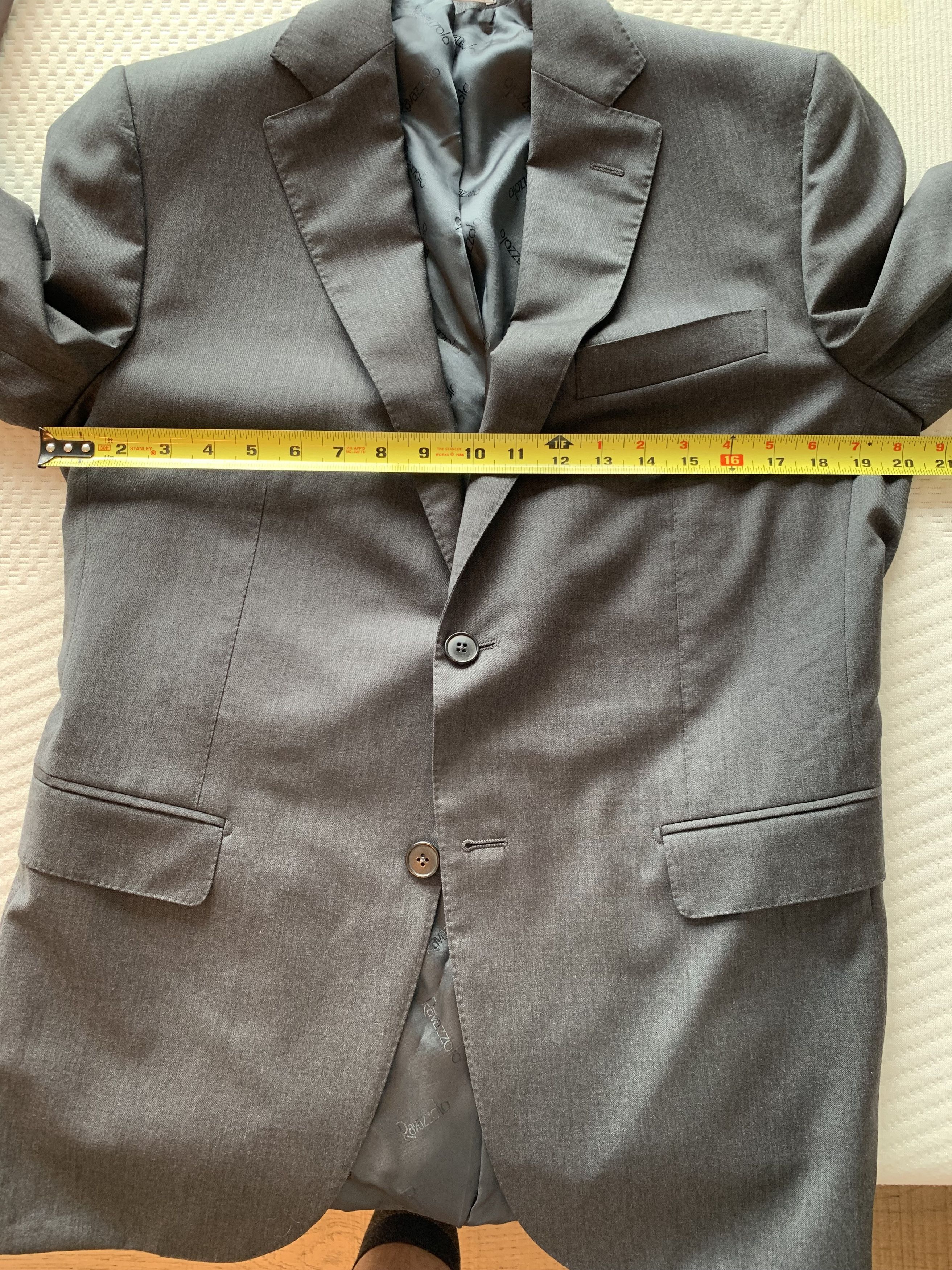 Ravazzolo Ravazzolo Grey Blazer Jacket Size 42R Size 42R - 8 Thumbnail