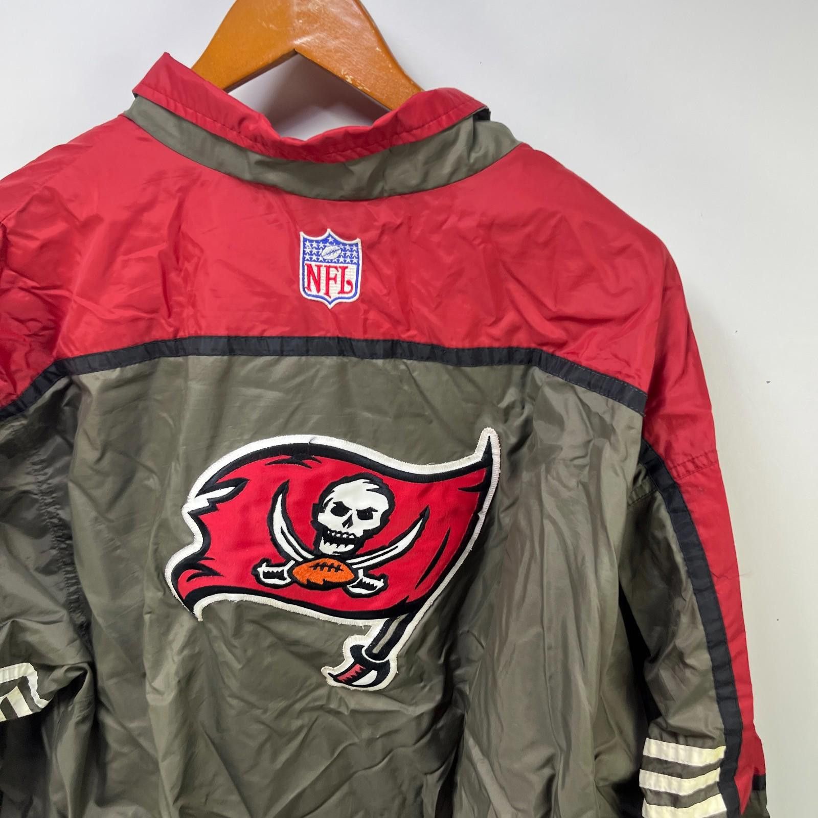 Adidas Vintage 90s Adidas Tampa Bay Buccaneers Jacket 2XL Size ONE SIZE - 4 Thumbnail