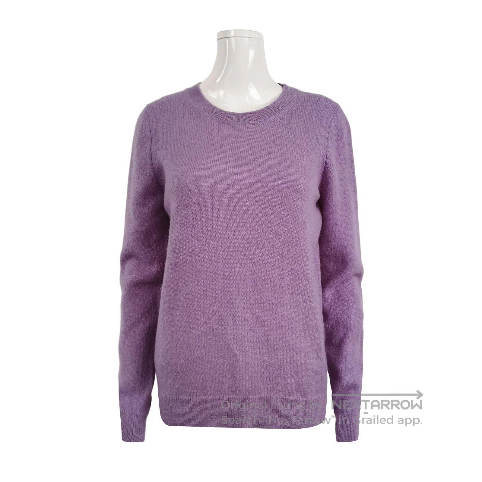 Prada Prada Purple Alpaca Wool Crew Neck Sweater . Size L / US 10 / IT 46 - 1 Thumbnail