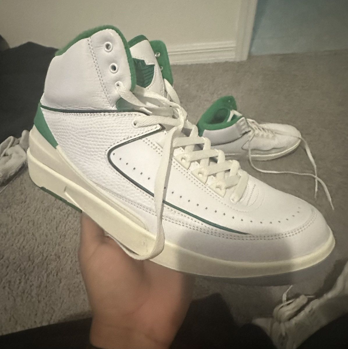 Jordan Brand Jordan 2 “Lucky Green” Size US 11 / EU 44 - 4 Thumbnail