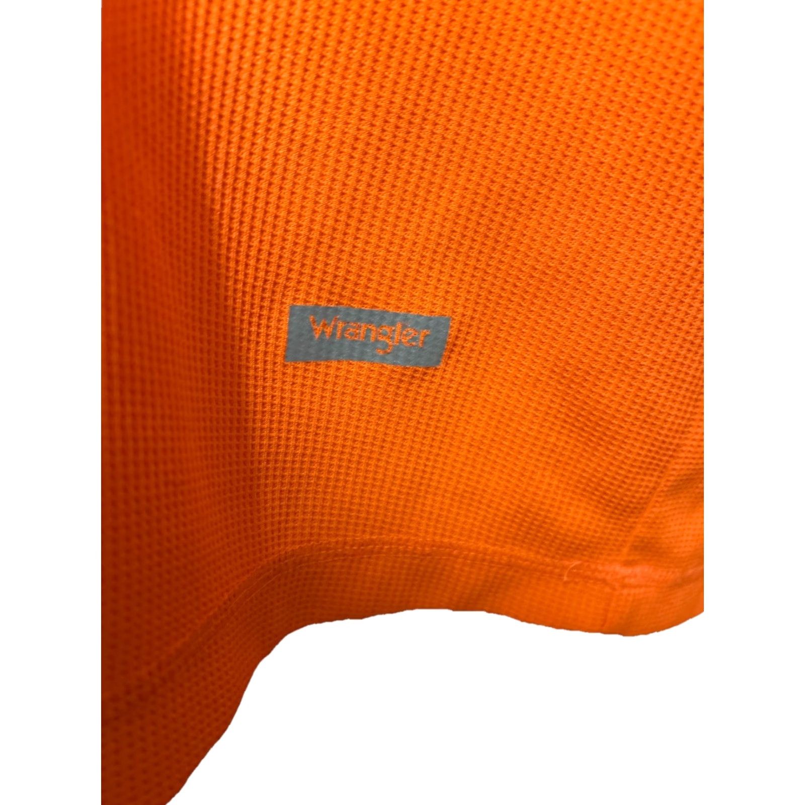 Wrangler VINTAGE Wrangler Long Sleeve Thermal Orange Hunting Safety Men XL Polyester Bright Crew Size US XL / EU 56 / 4 - 4 Thumbnail