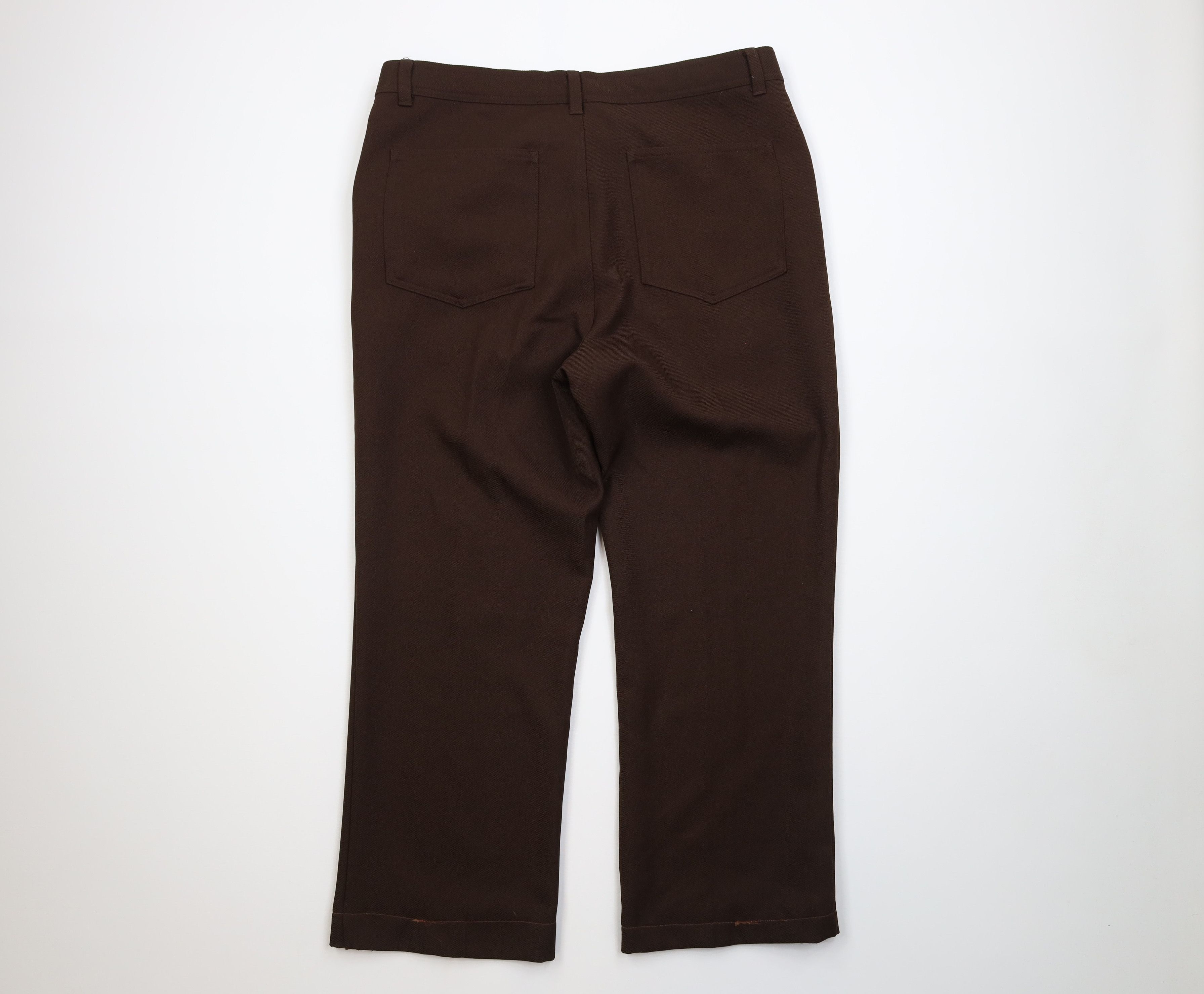 Vintage Vintage 90s Streetwear Flared Wide Leg Chino Pants Brown Size US 36 / EU 52 - 11 Thumbnail