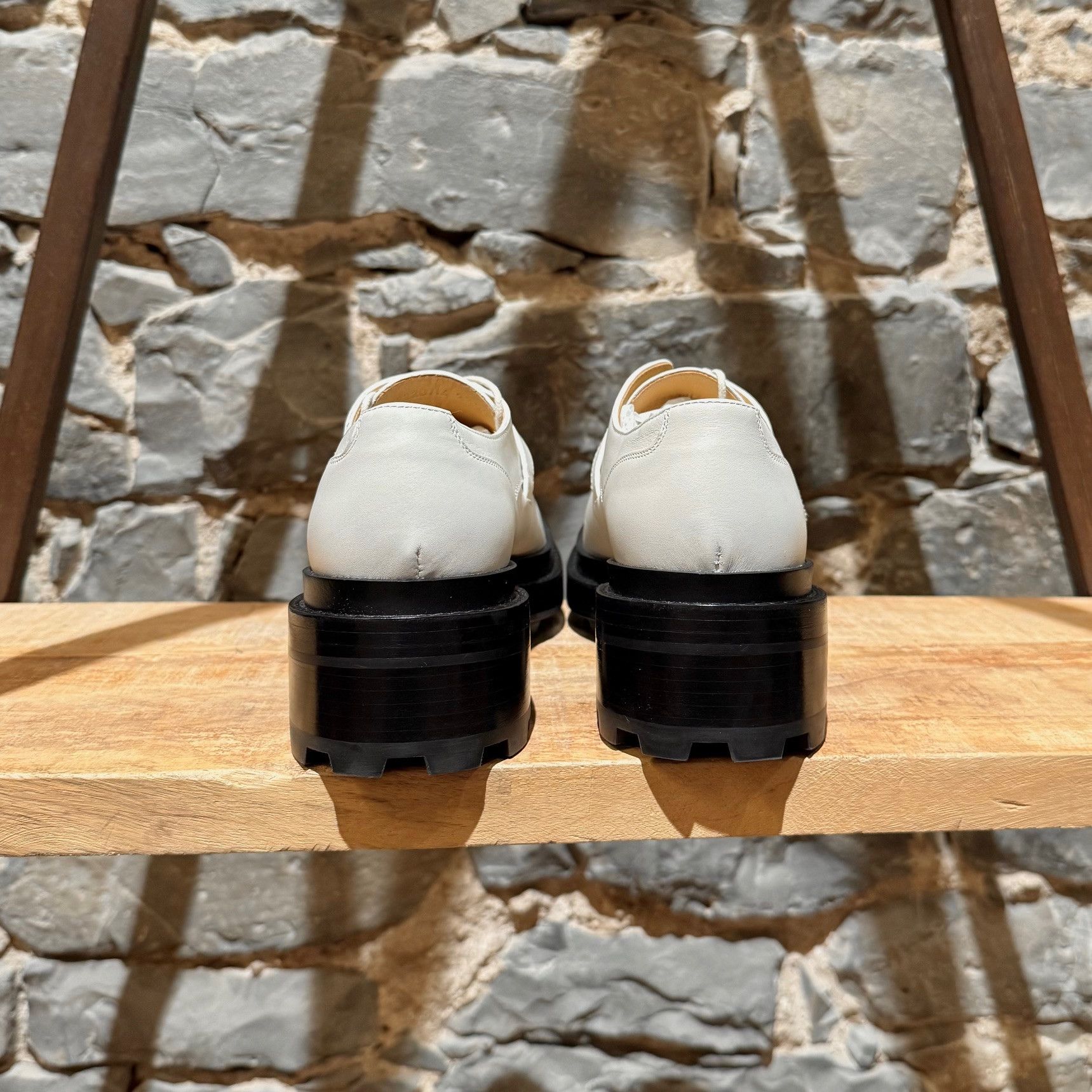 Hermes Hermès White First Derby Kelly Buckle Shoes Size US 9 / IT 39 - 5 Thumbnail