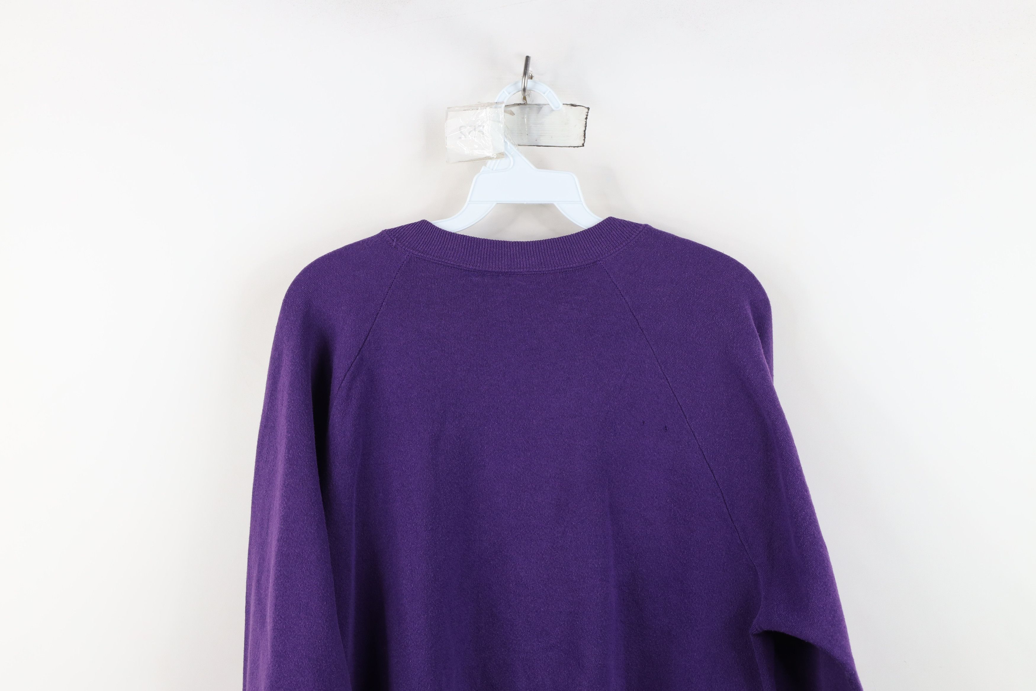 Vintage Vintage 90s Streetwear Spaniel Dog Sweatshirt Purple USA Size XL / US 12-14 / IT 48-50 - 13 Thumbnail