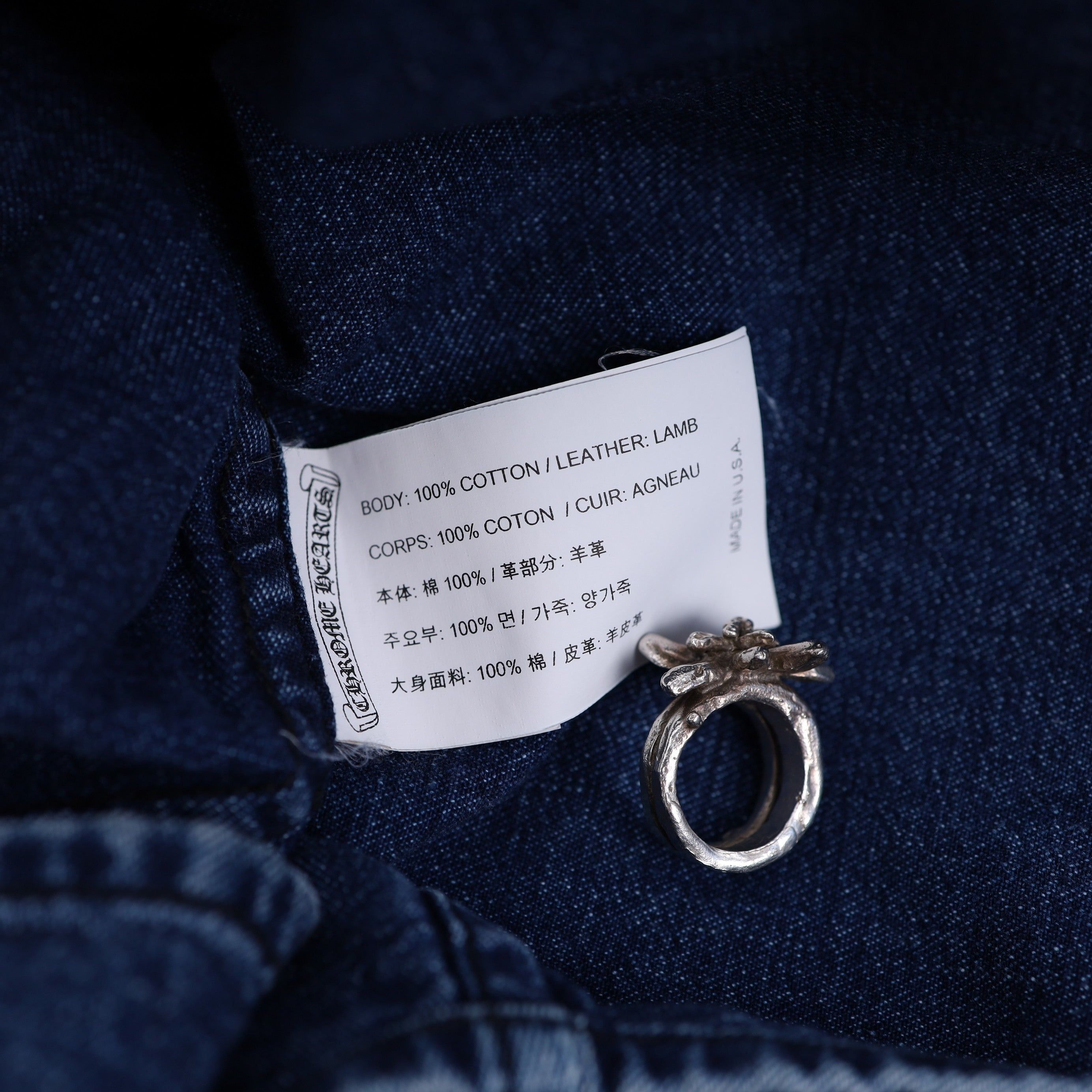 Chrome Hearts CHROME HEARTS CROSS PATCH SLEEVE DENIM SHIRT Size US L / EU 52-54 / 3 - 10 Thumbnail