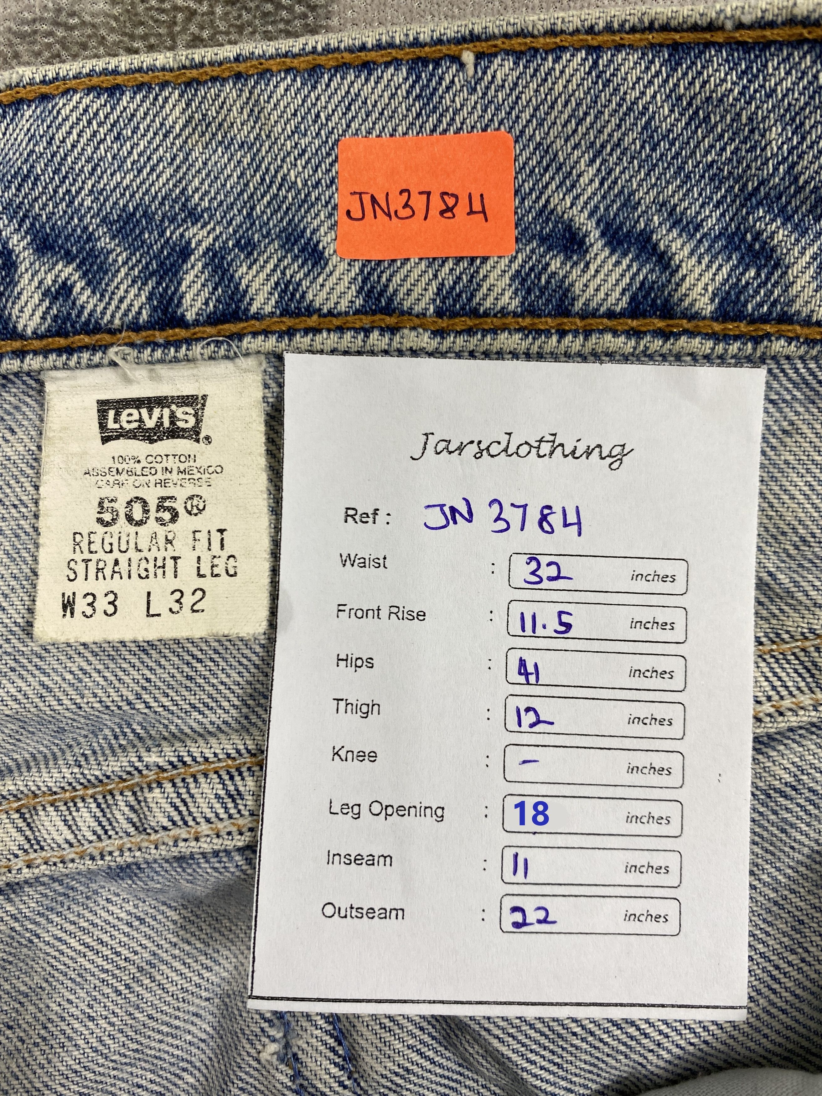 Levi's Distressed Blue Vintage Levi's 505 Shorts Jeans 32x11-JN3784 Size US 32 / EU 48 - 8 Thumbnail