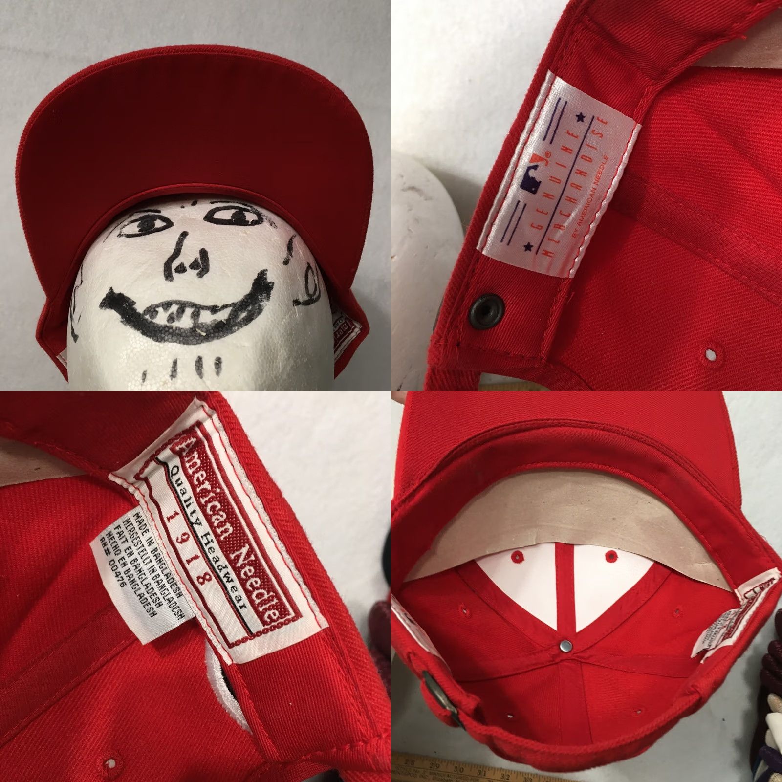 American Needle American Needle KEN GRIFFEY CINCINATTI REDS RED SIGNATURE STRAP BACK Size ONE SIZE - 8 Thumbnail