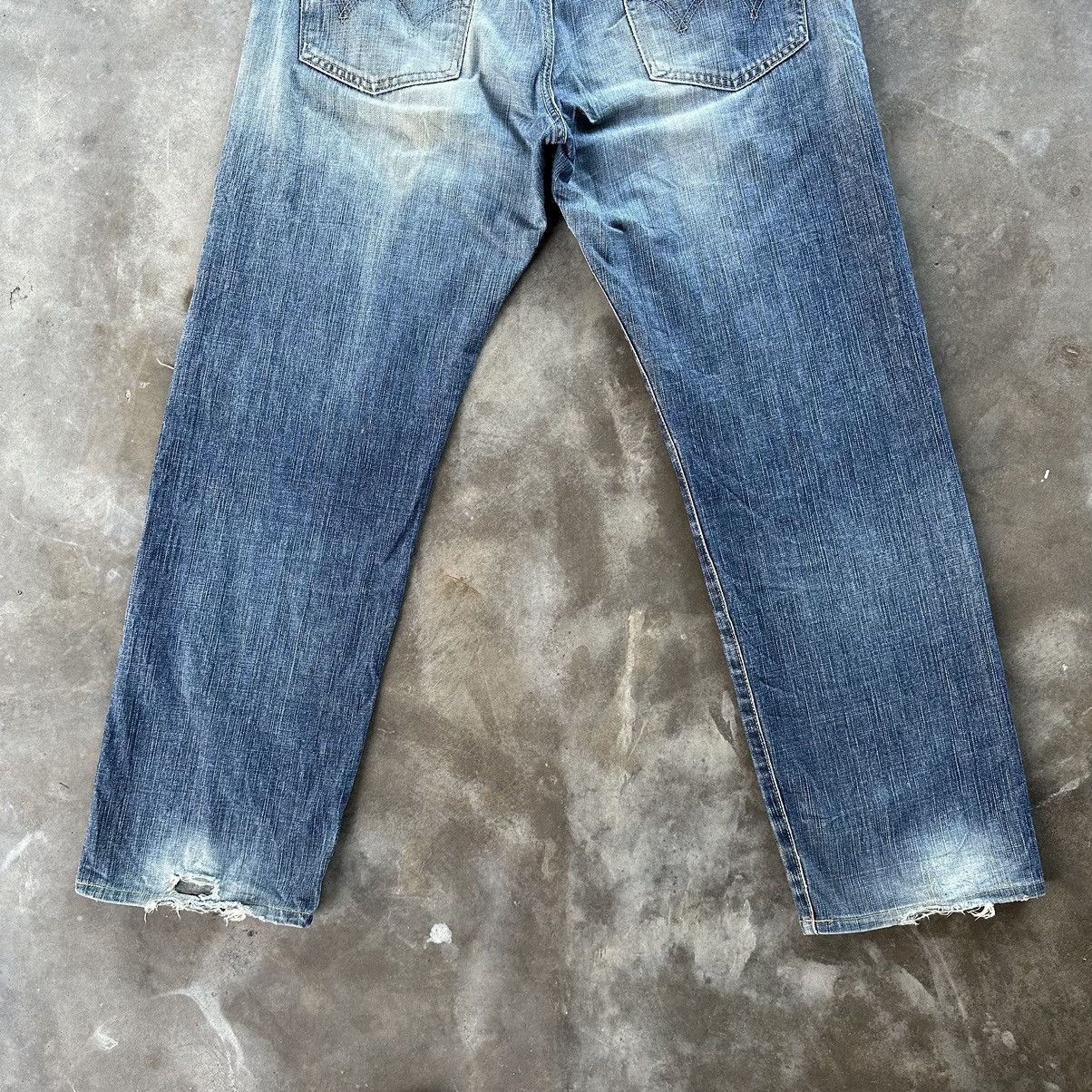 Japanese Brand Vintage Edwin 503 Distressed Jean Faded Denim Pant W38 Size US 38 / EU 54 - 11 Thumbnail