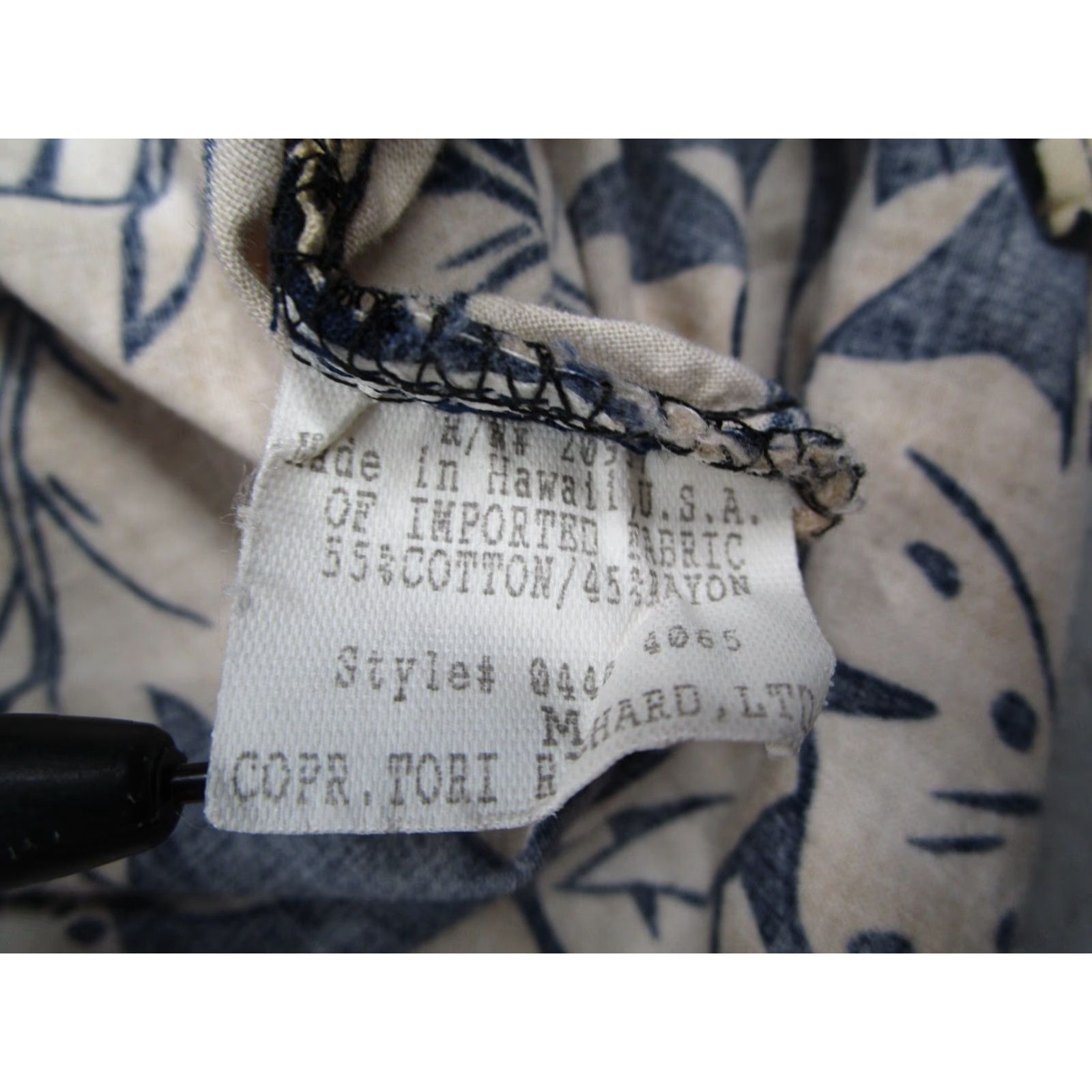 Tori Richard VINTAGE Tori Richard Shirt Men M Beige Palms Button Up Hawaiian Made in USA Size US M / EU 48-50 / 2 - 4 Thumbnail