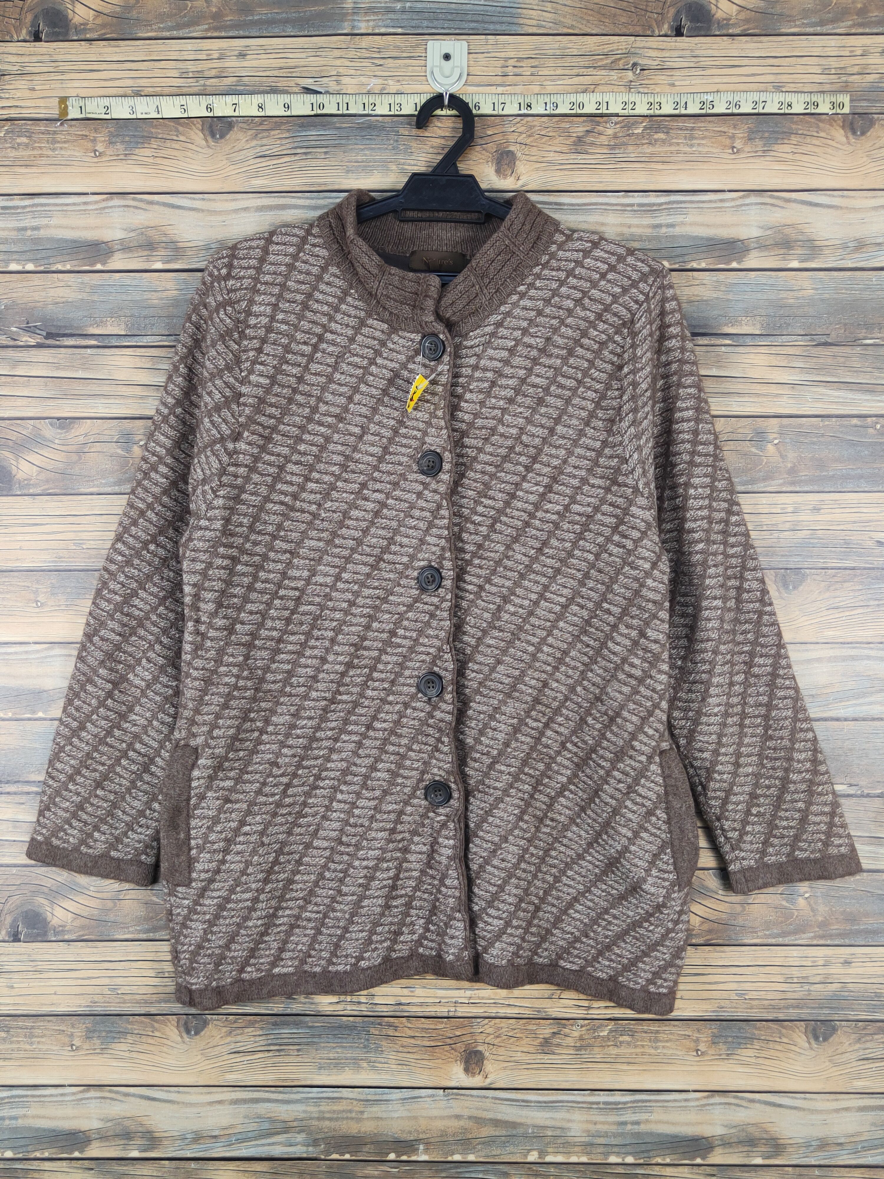 Homespun Knitwear × Japanese Brand Nature's Brown Knitwear Cardigan #W1276 Size US M / EU 48-50 / 2 - 1 Thumbnail