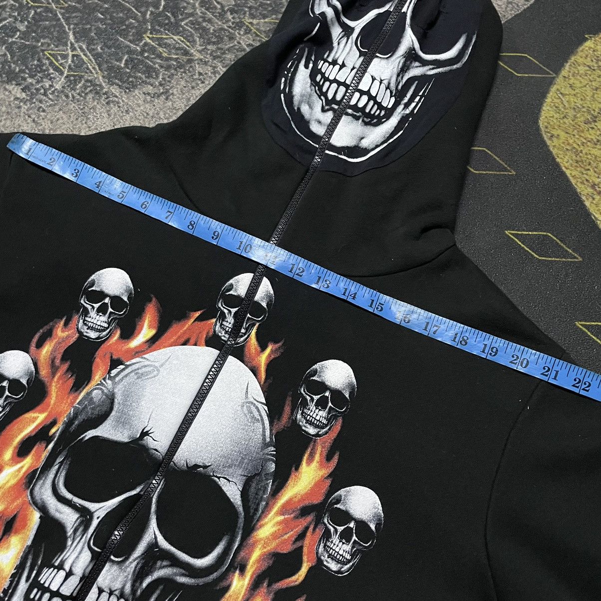 Other 💥Jerry Beck Skulls Flames Fullzipper Hoodie Size US M / EU 48-50 / 2 - 7 Thumbnail