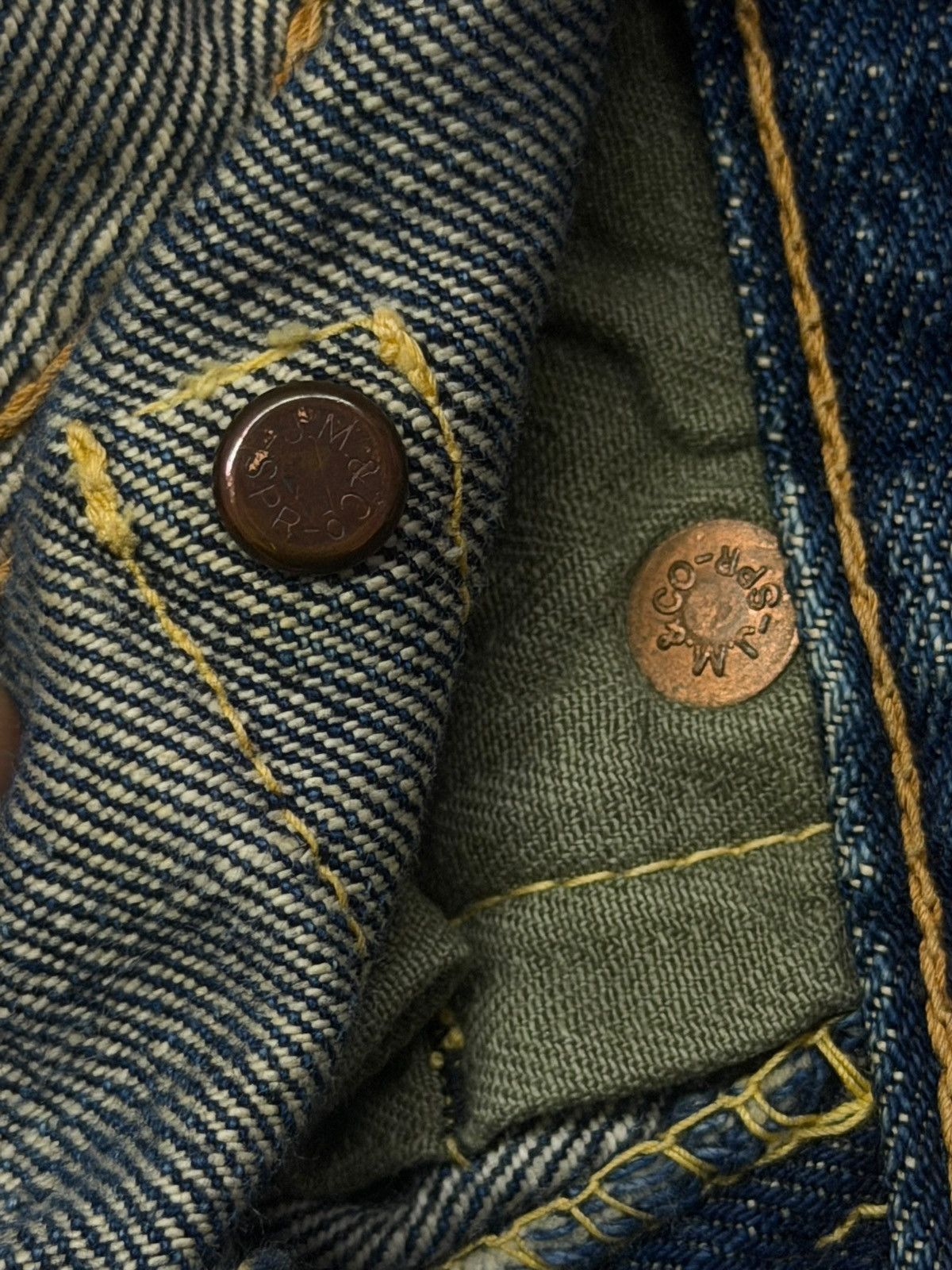 The Real McCoy's Vintage 00s Joe McCoys & Co Lot 901 Selvedge Denim Japan W31 Size US 31 - 15 Thumbnail
