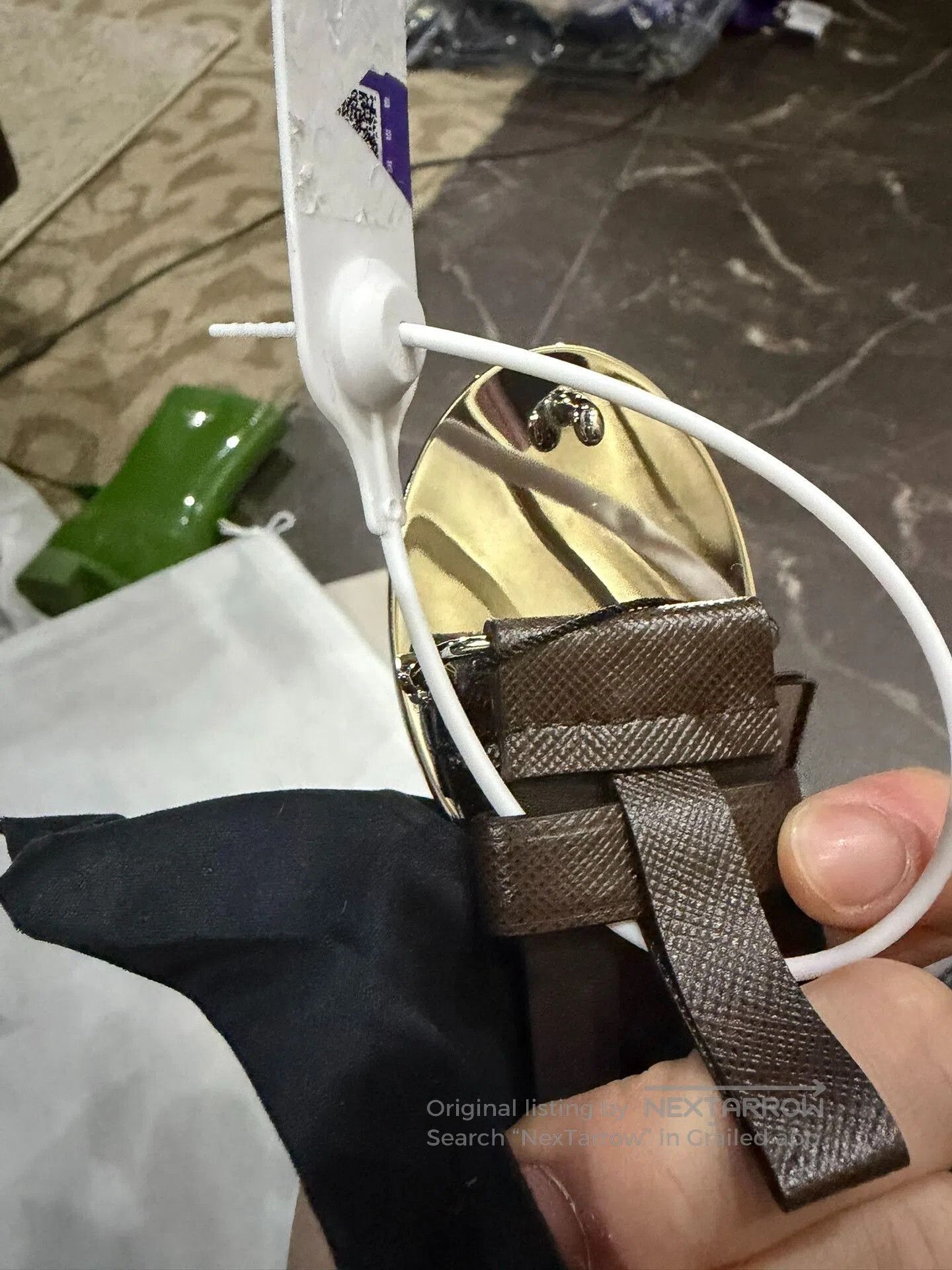 Prada Prada Men's Leather Belt. Size ONE SIZE - 6 Thumbnail