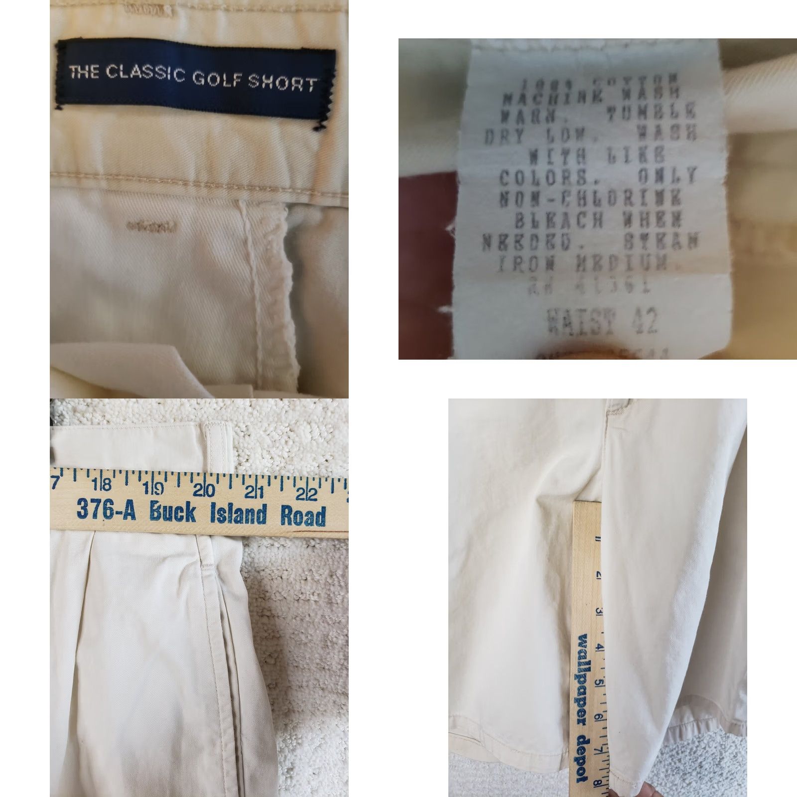 Polo Ralph Lauren Polo Ralph Lauren Chino Shorts Men Beige 32 Regular Twill Cotton 8 Inseam Outdoor Casual Vintage No Size US XS / EU 42 / 0 - 8 Thumbnail