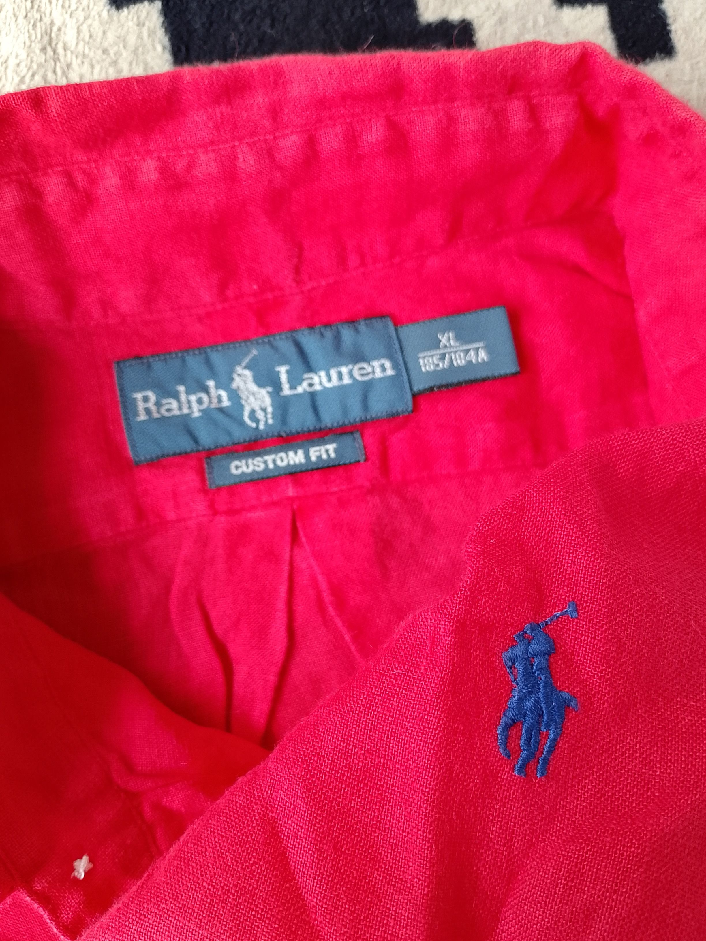 Ralph Lauren Vintage Rare Ralph Lauren Red Linen Hibiscus High-Summer Size US XL / EU 56 / 4 - 8 Thumbnail