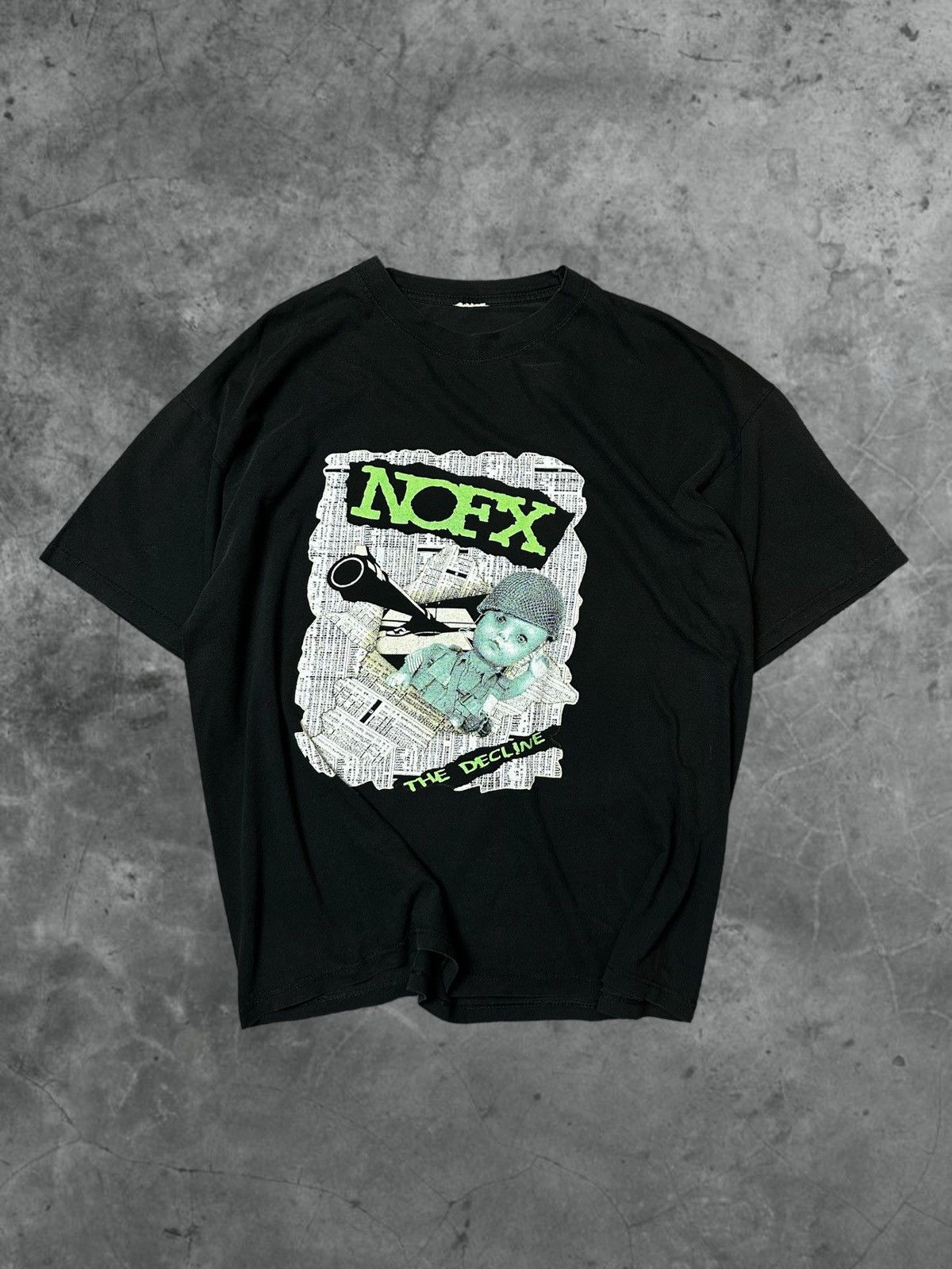 image of Band Tees x Rock T Shirt Vintage 2000’S Nofx The Decline T-Shirt in Black, Men's (Size XL)