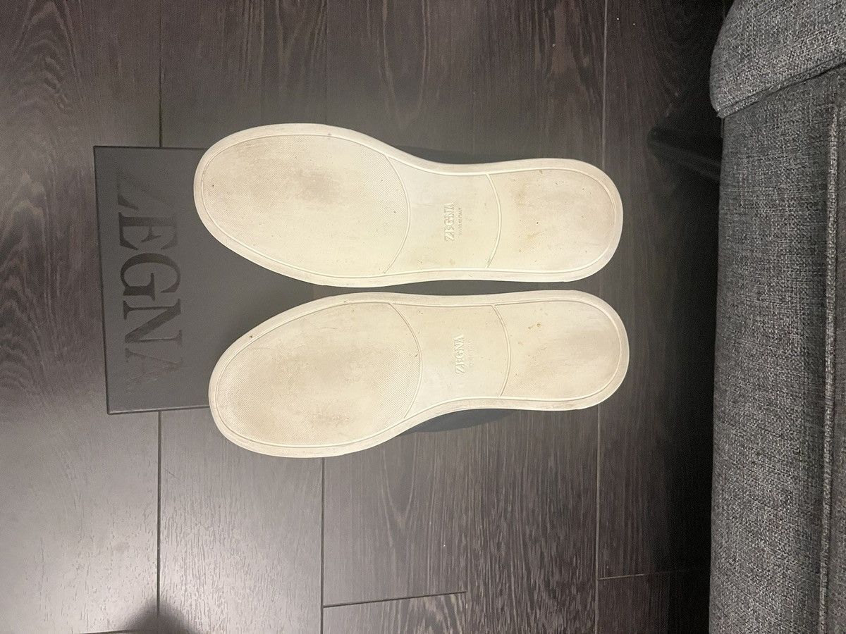 Ermenegildo Zegna Zegna navy secondskin triple stitch uk 10.5 eu 44.5 Size US 11.5 / EU 44-45 - 4 Thumbnail