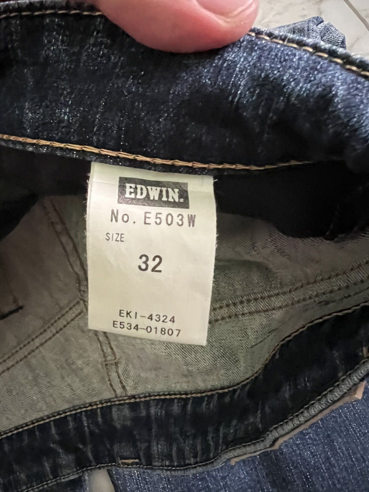 Edwin × Hysteric Glamour × If Six Was Nine 💥Baggy💥Vintage Edwin 503 Distress Washed Jean Size US 32 / EU 48 - 17 Thumbnail