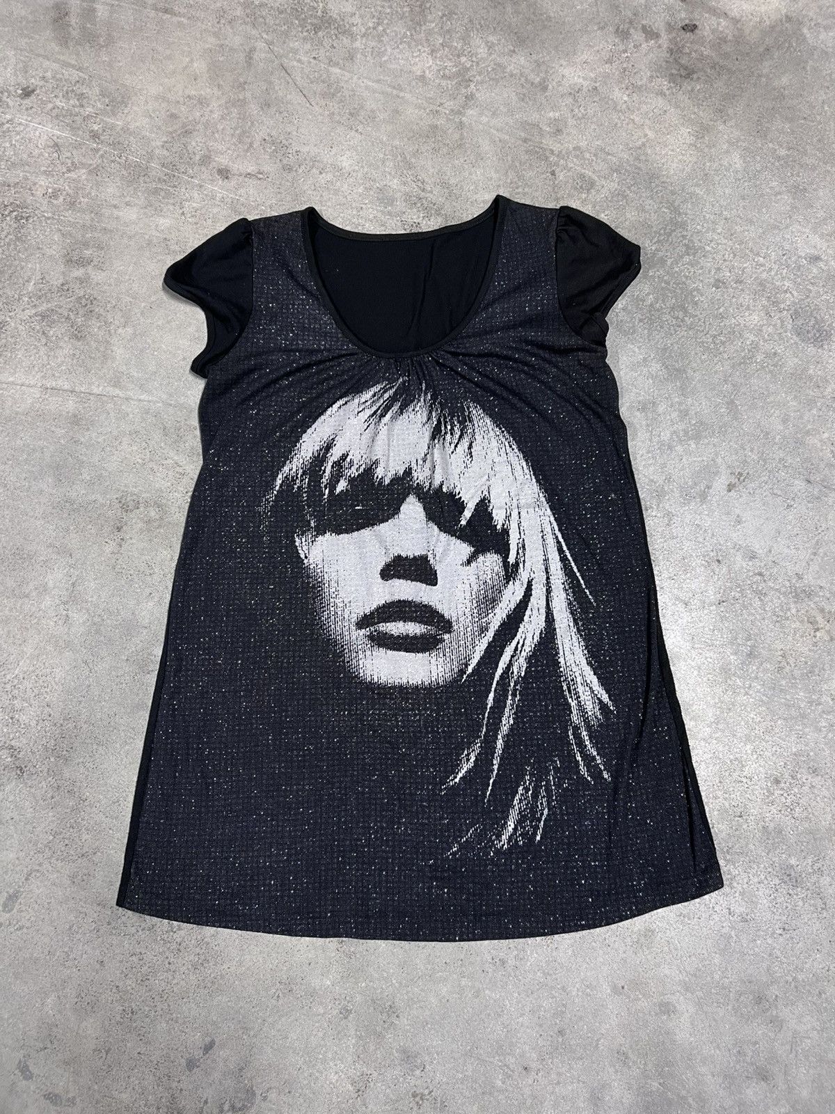 Vintage Portrait Indie Sleaze Dress