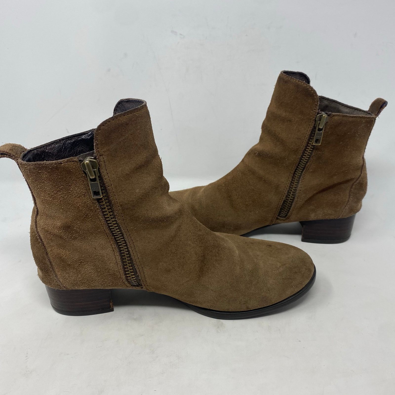 Born Born Landa Ankle Boots Brown Suede Western Bootie Size 9 Size US 9 / IT 39 - 6 Thumbnail